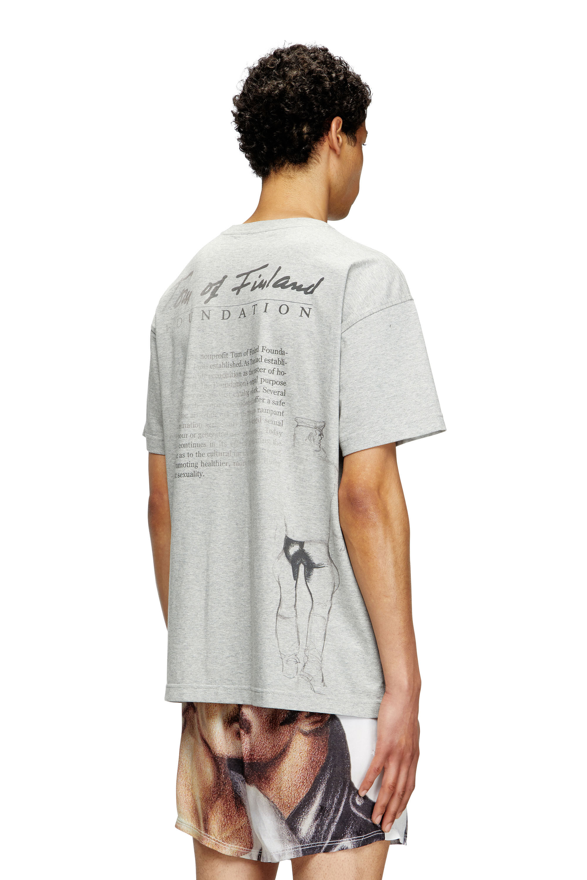 Diesel - PR-T-NORM-TOM25, Camiseta con estampado gráfico Unisex in Gris - 4
