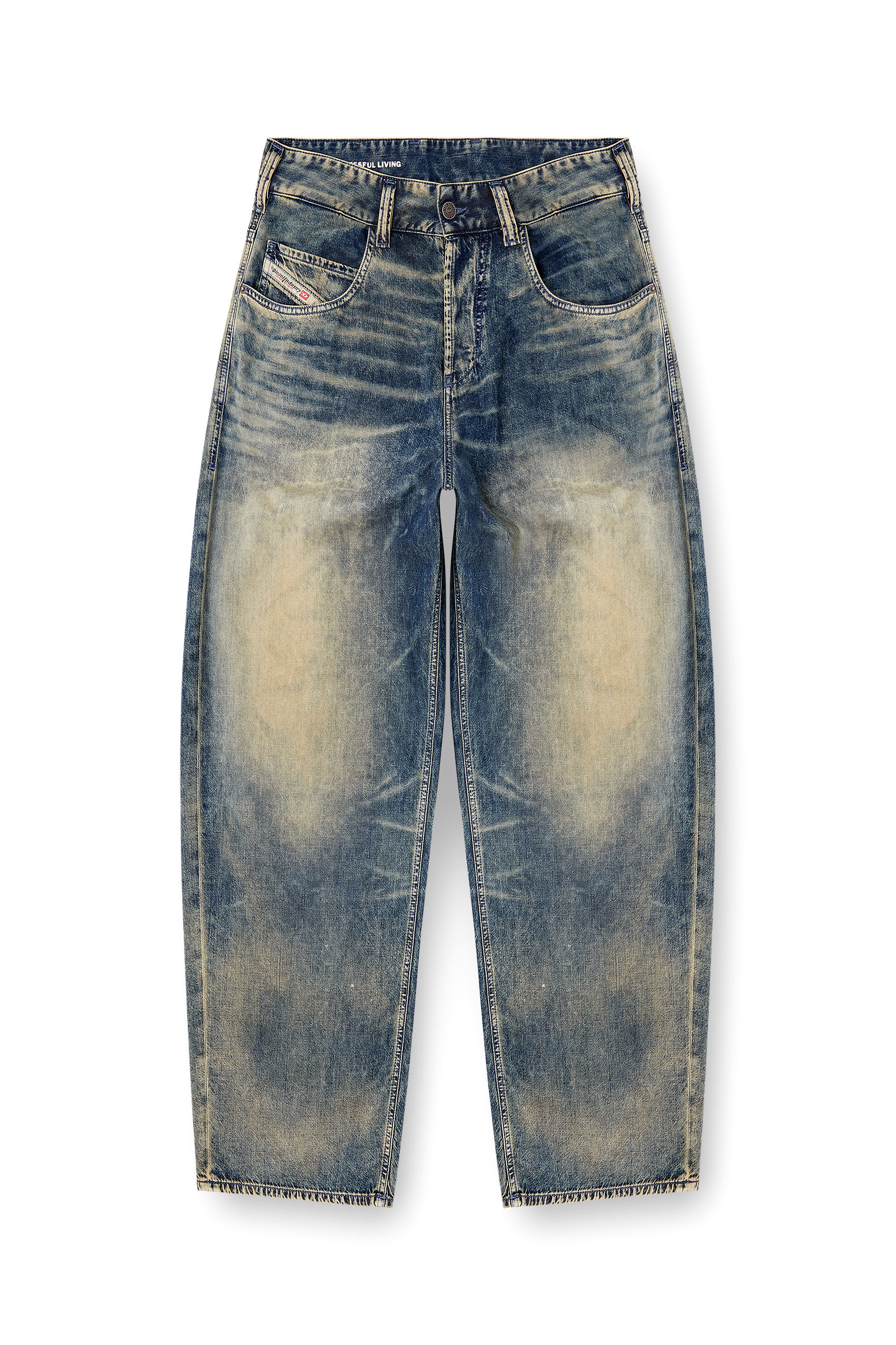 Diesel - Relaxed Jeans 1997 D-Enim-M 0CEBB Hombre, Azul medio - 2