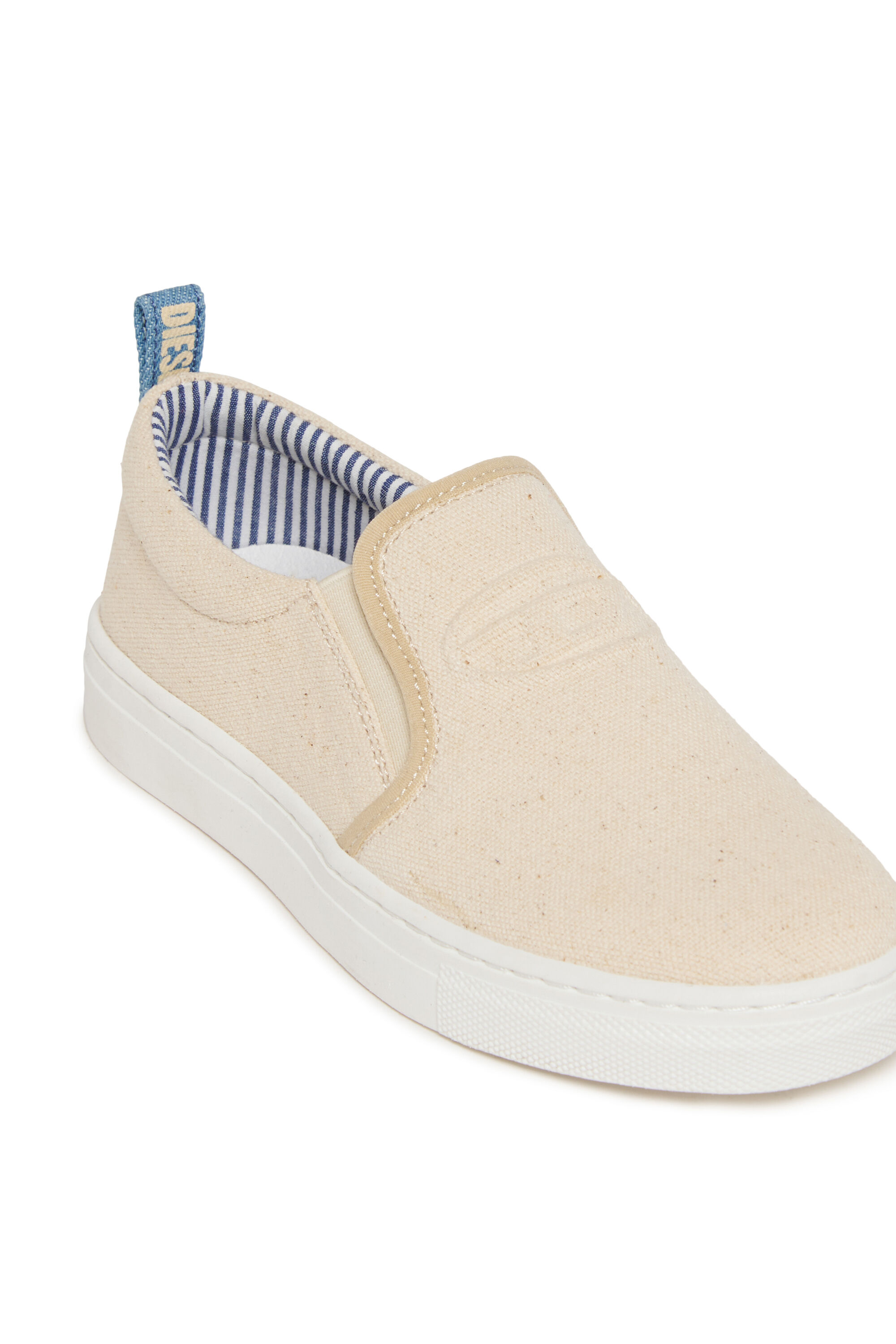 Diesel - S-SLIPGAB, S-SLIPGAB-Zapatillas slip-on de algod&oacute;n Unisex in Beige - 4