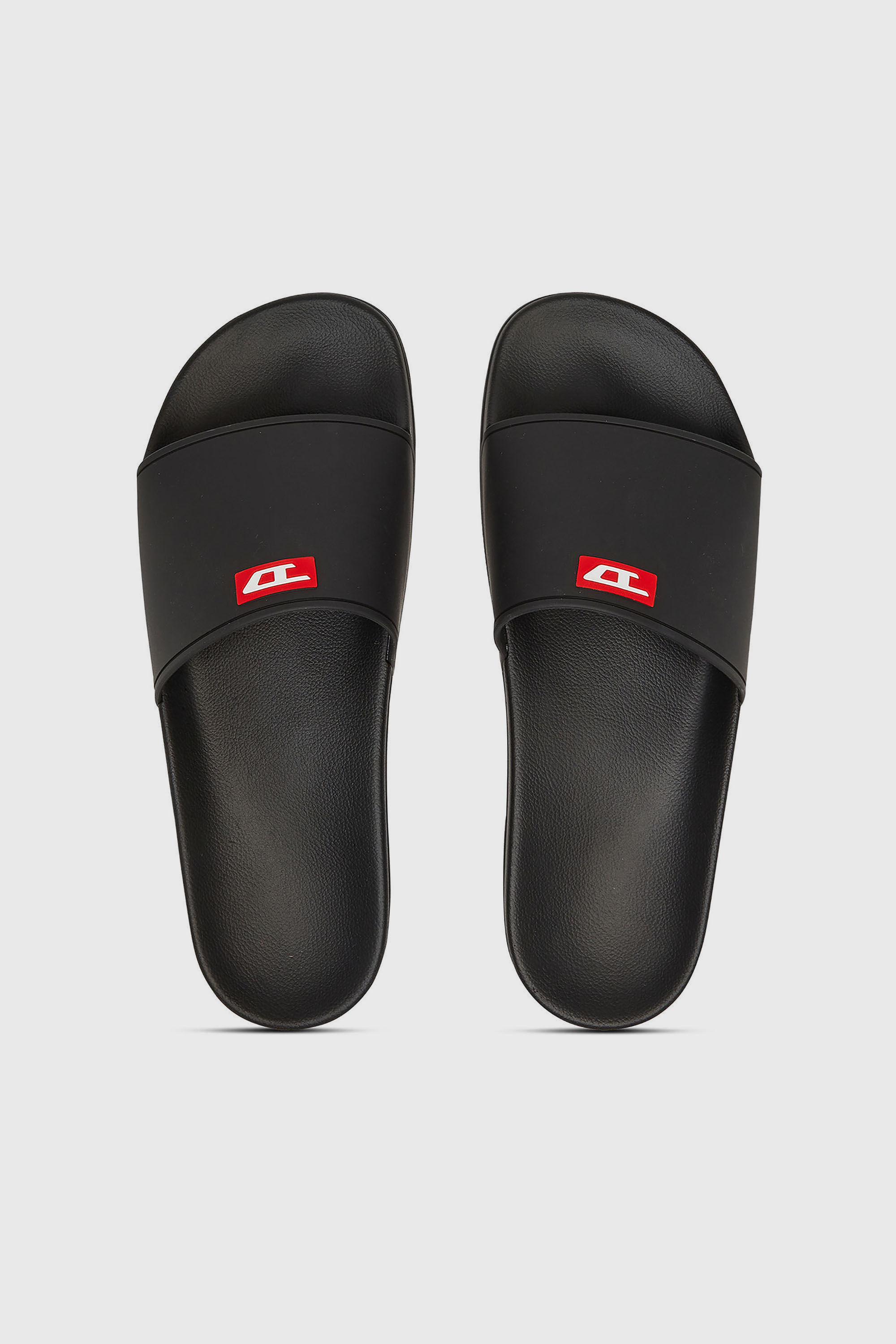 Diesel - SA-SWIM, Sa-Swim-Chanclas de piscina de goma con logotipo D Hombre in Negro - 4