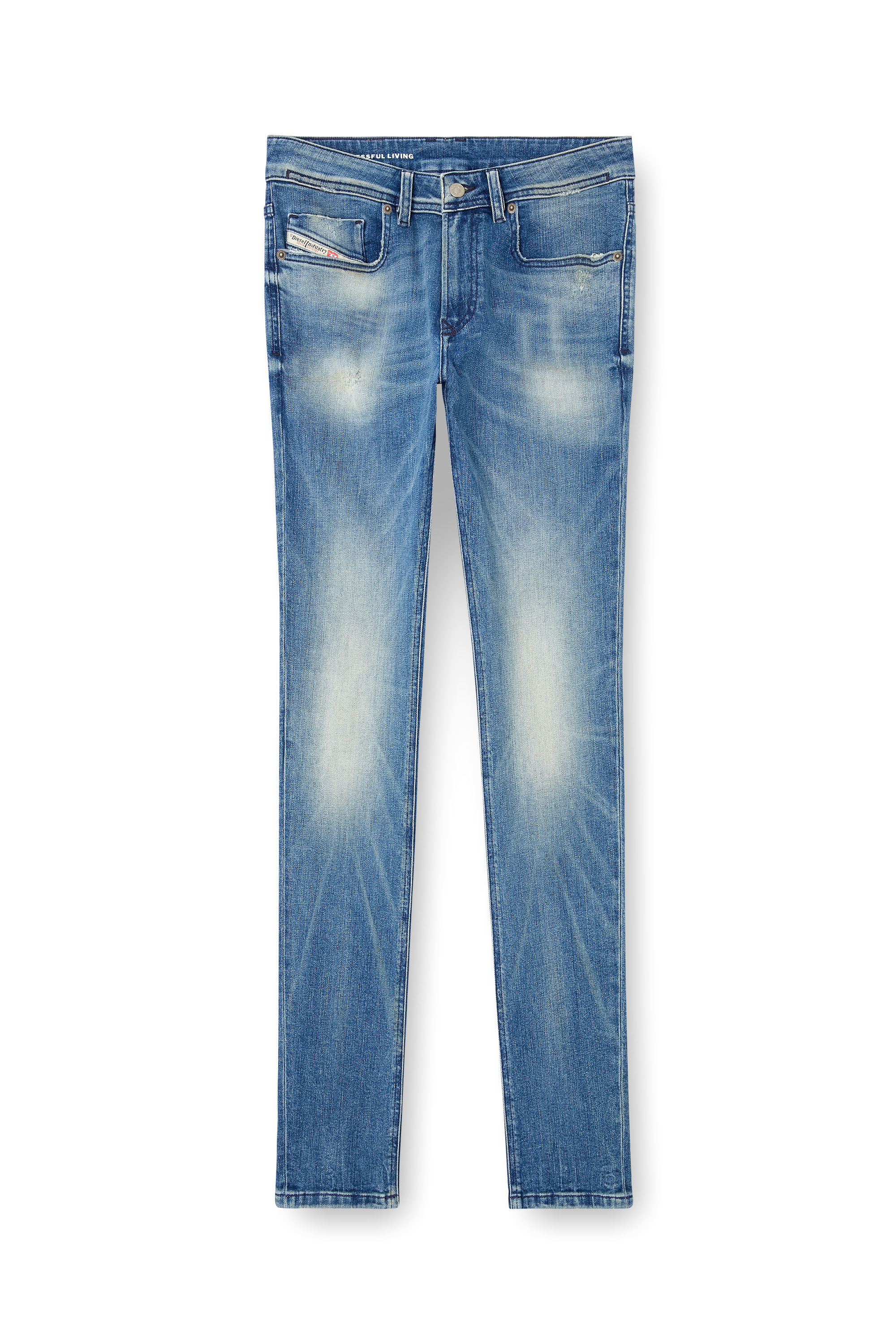 Diesel - Skinny Jeans 1979 Sleenker 0DBDR Hombre, Azul medio - 2