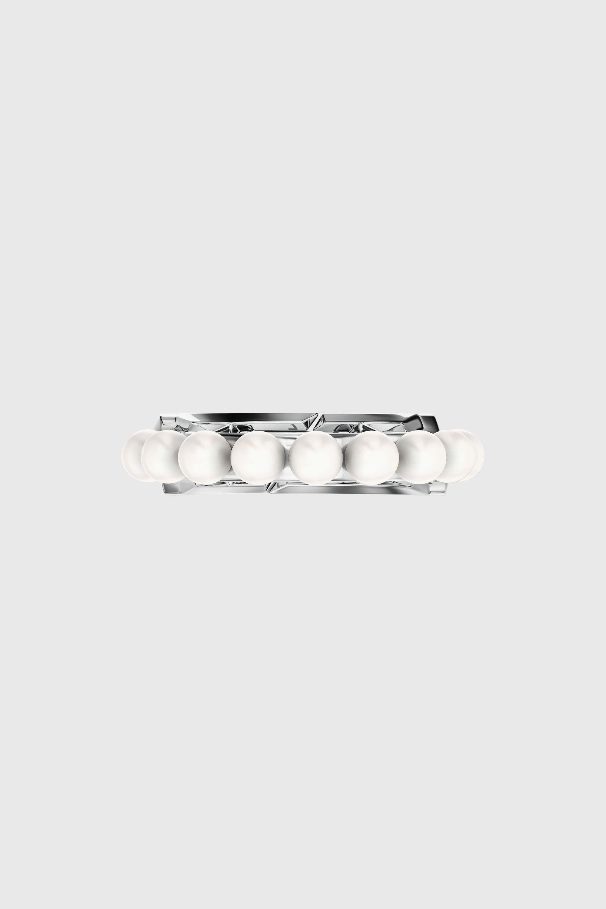 Diesel - DL1370040 STERLING SILVER JEWEL, Anillo de banda en plata de ley y perlas Unisex in Plateado - 3