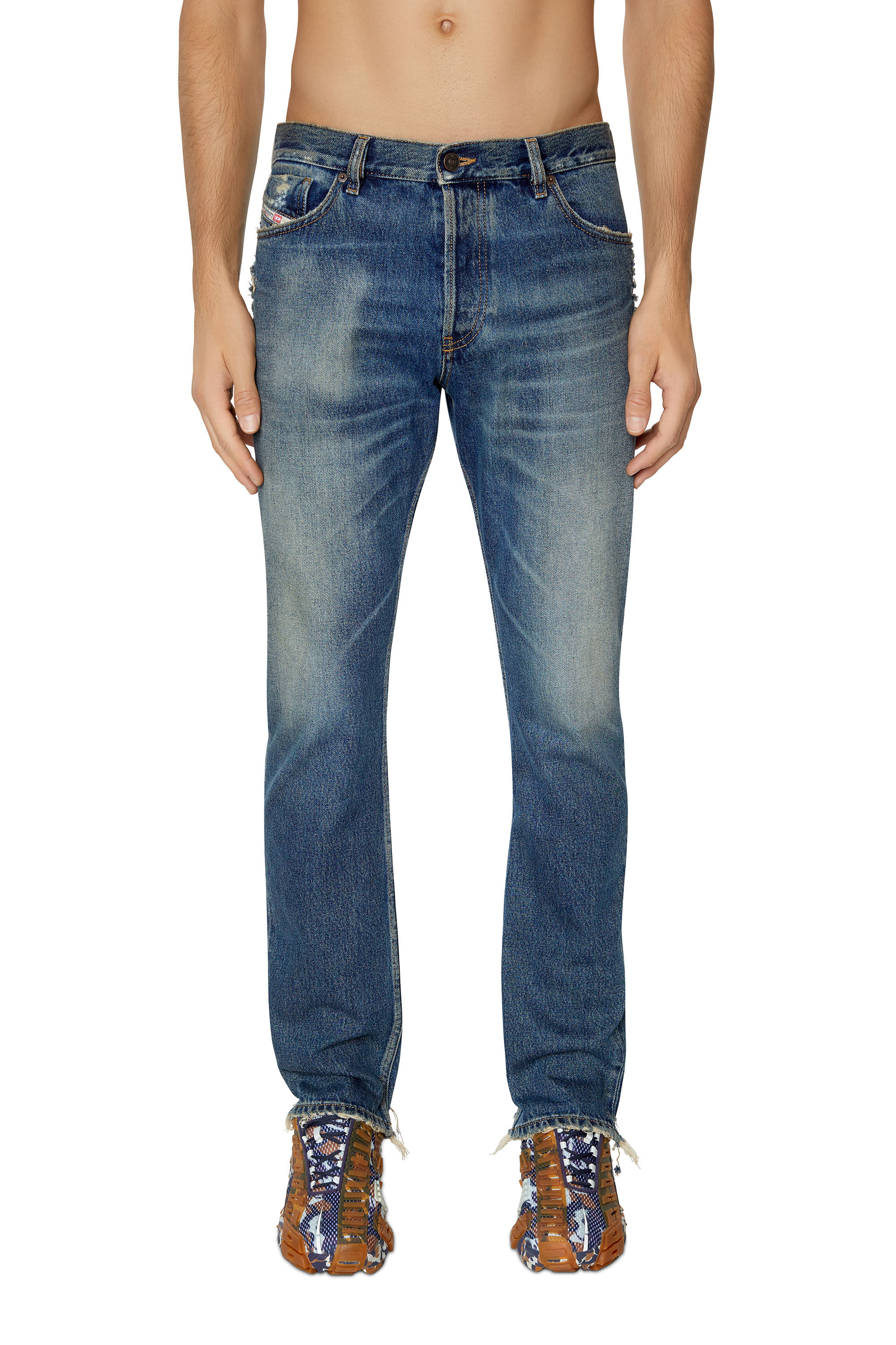 Diesel - 1995 09D93 Straight Jeans, Azul Oscuro - Image 3