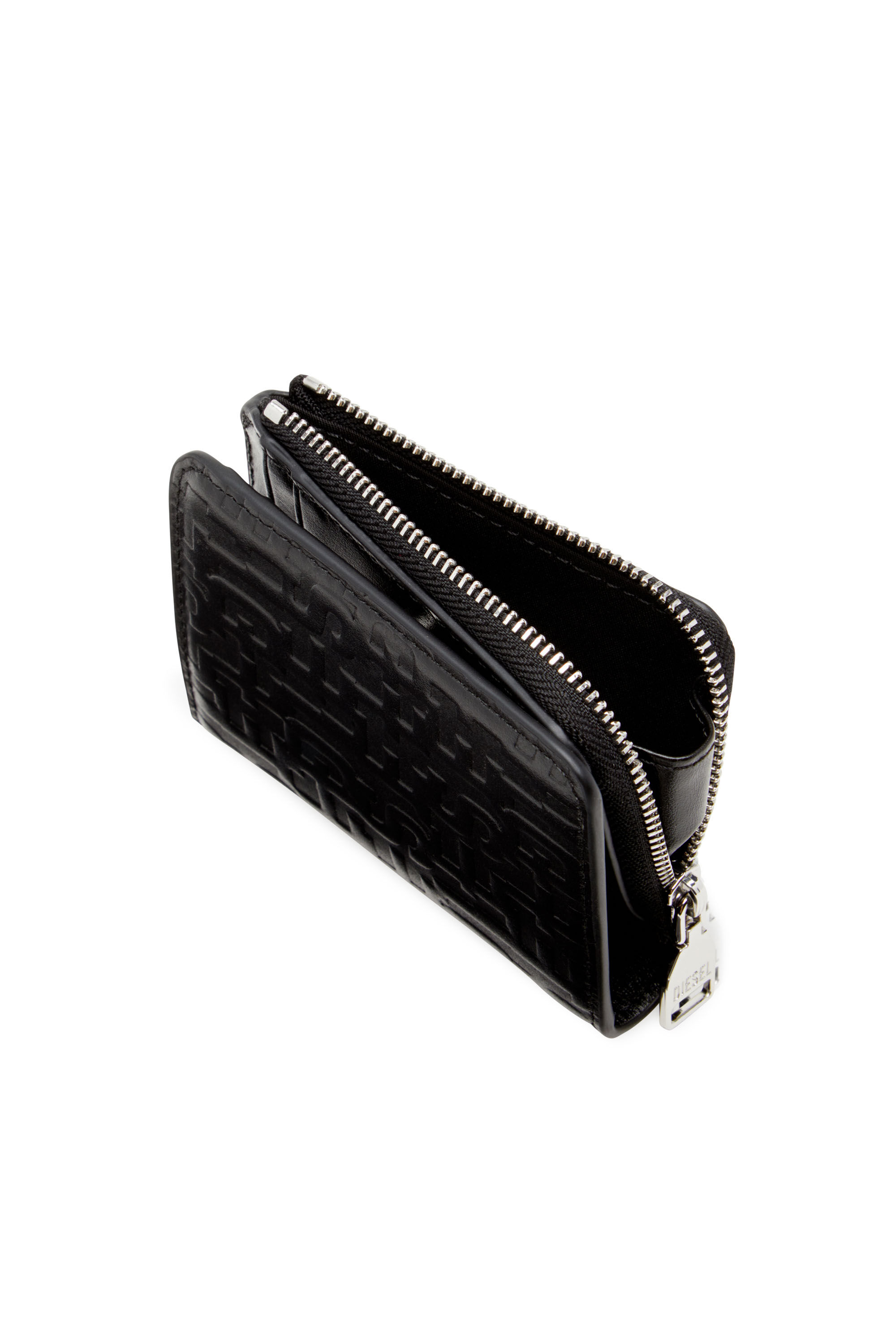 Diesel - PC MONOGRAM CARD HOLDER ZIP L, Negro - Image 4