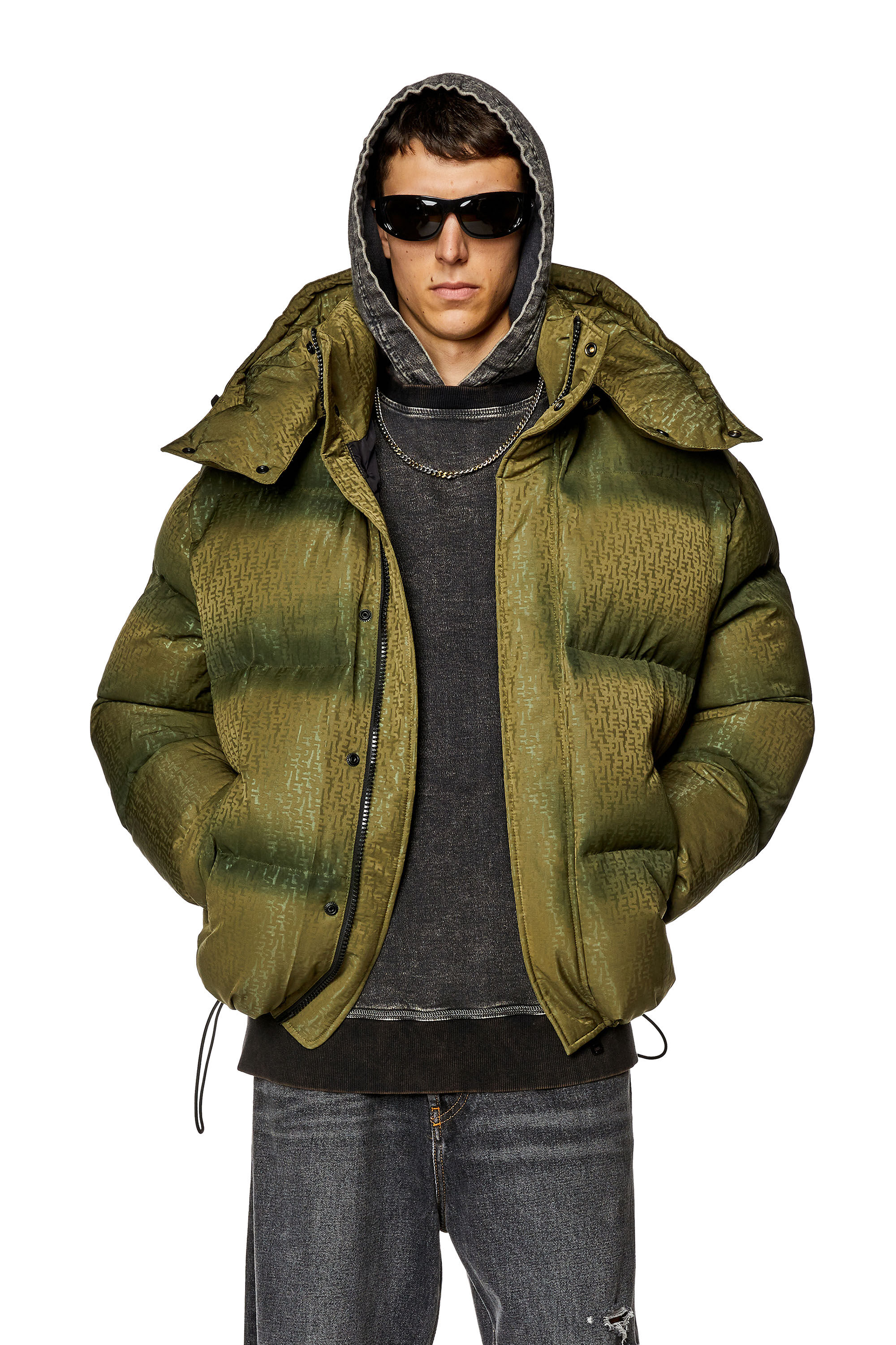 Diesel green jacket deals