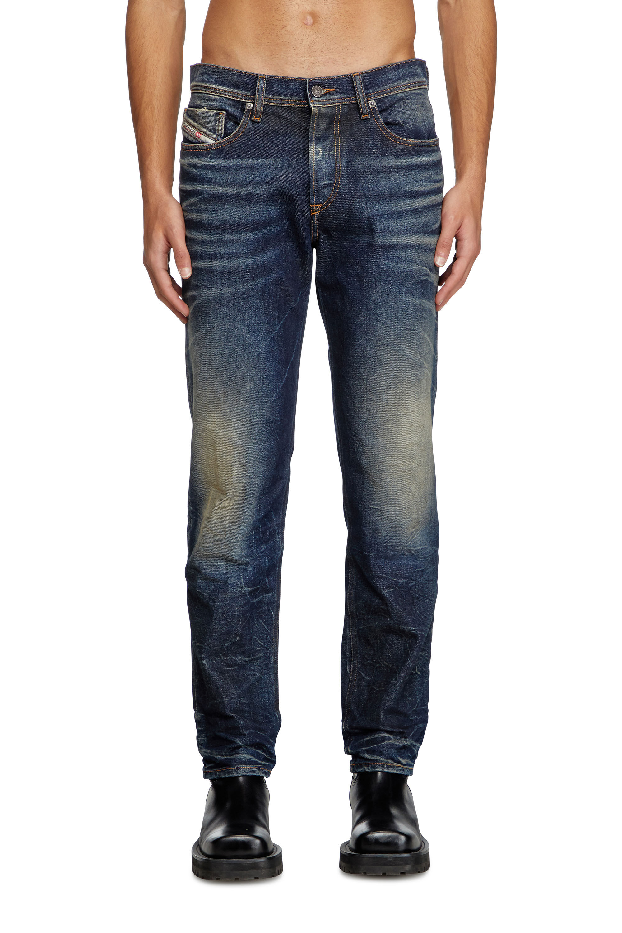 Diesel - Man's Regular Jeans 2023 D-Finitive 09L22, Dark Blue - 3