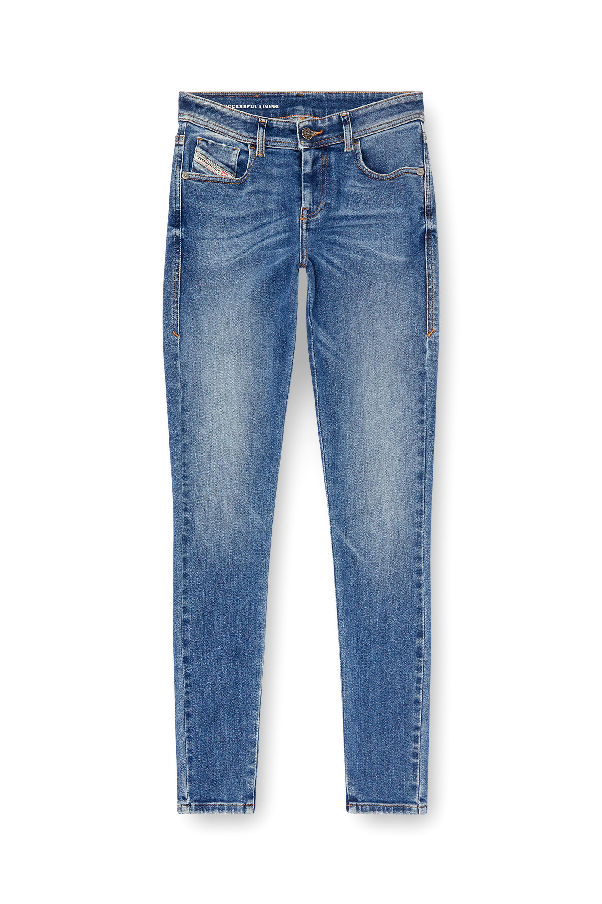 Diesel - Skinny Jeans 2017 Slandy 007Y8 Mujer, Azul medio - 2