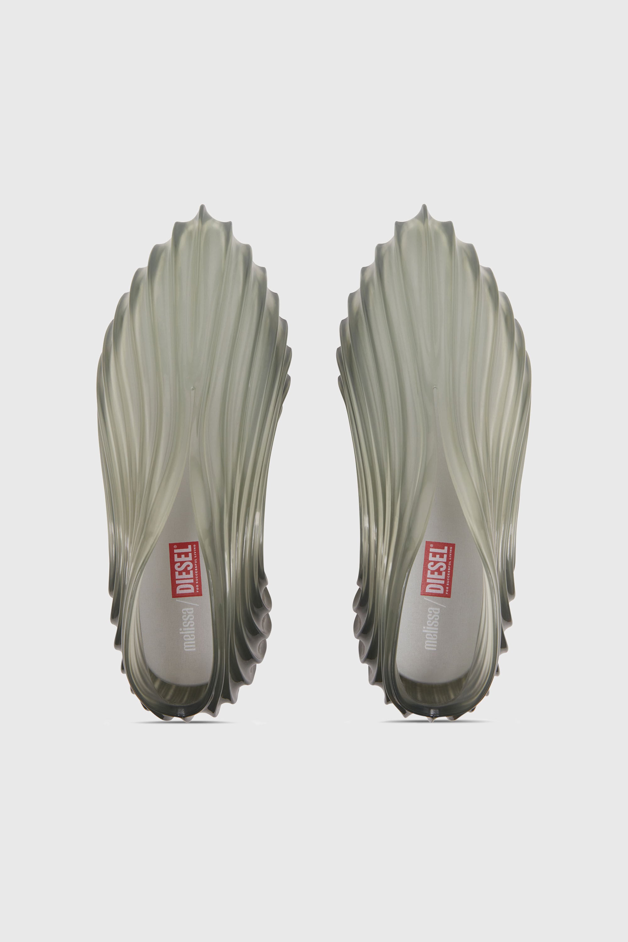 Diesel - MELISSA QUANTUM SNEAKERS X, Zapatilla sin cordones en Melflex&reg; Unisex in Gris - 4
