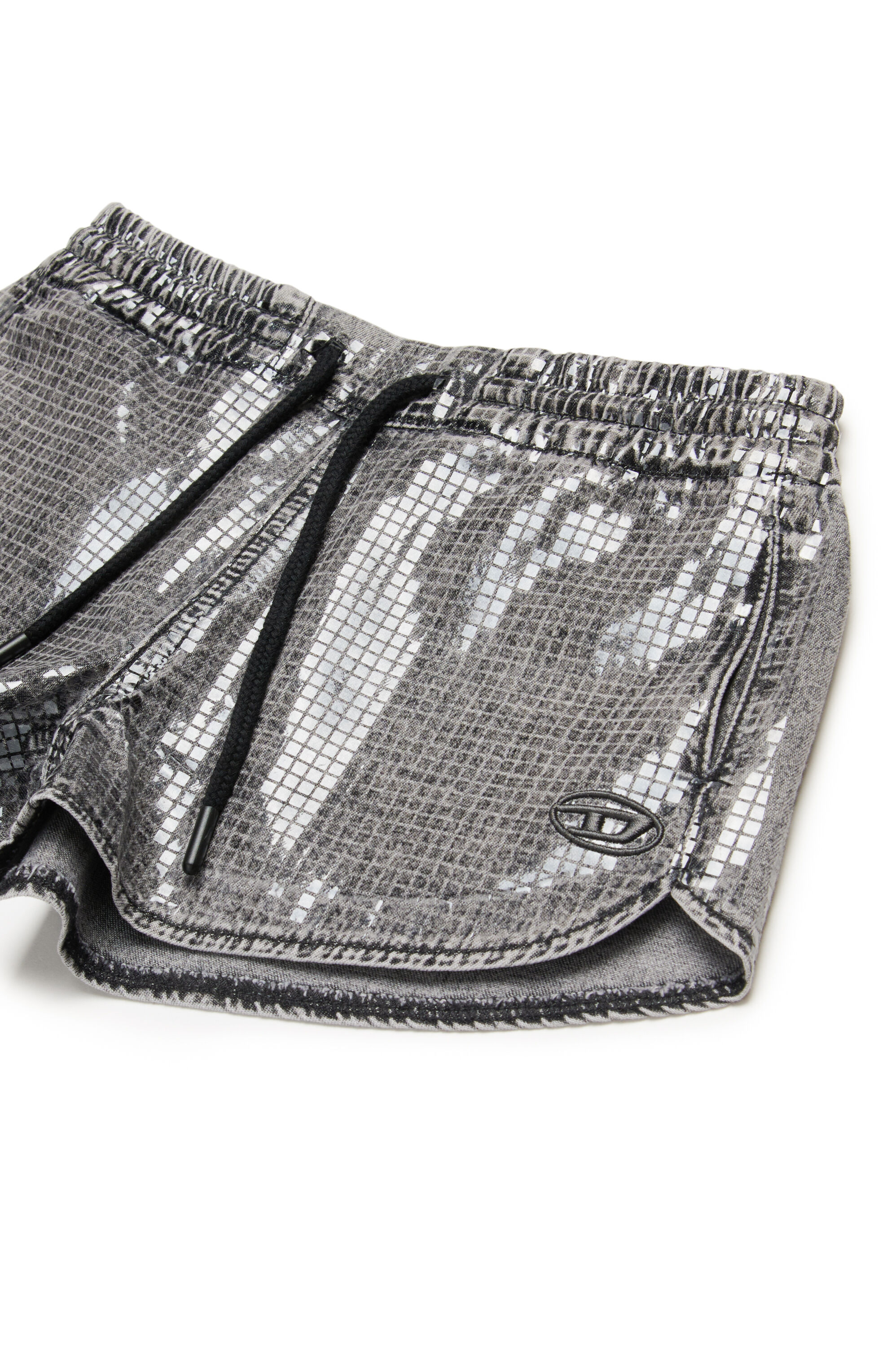 Diesel - PSUNNY, Pantalones cortos deportivos en denim con lentejuelas Mujer in Negro - 3