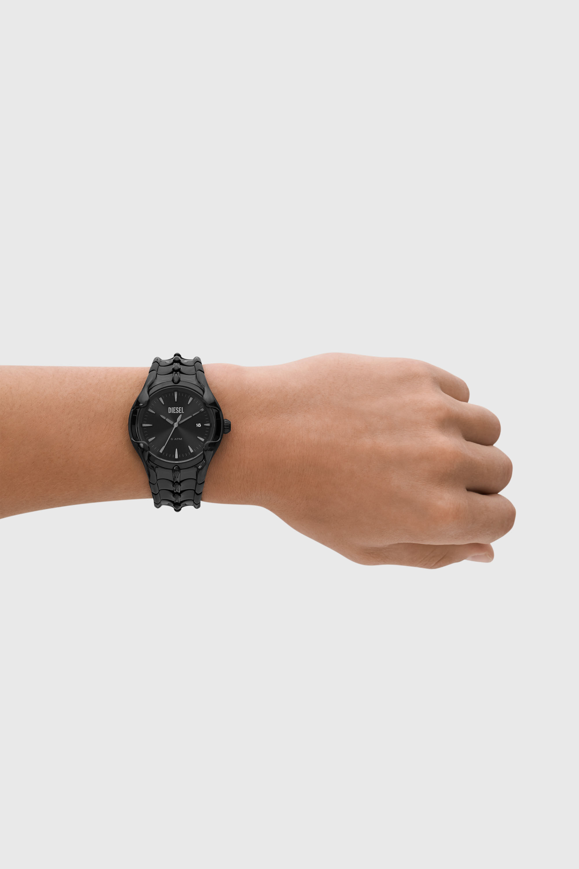 Diesel - DZ2187, Reloj Vert de acero inoxidable negro Hombre in Negro - 5