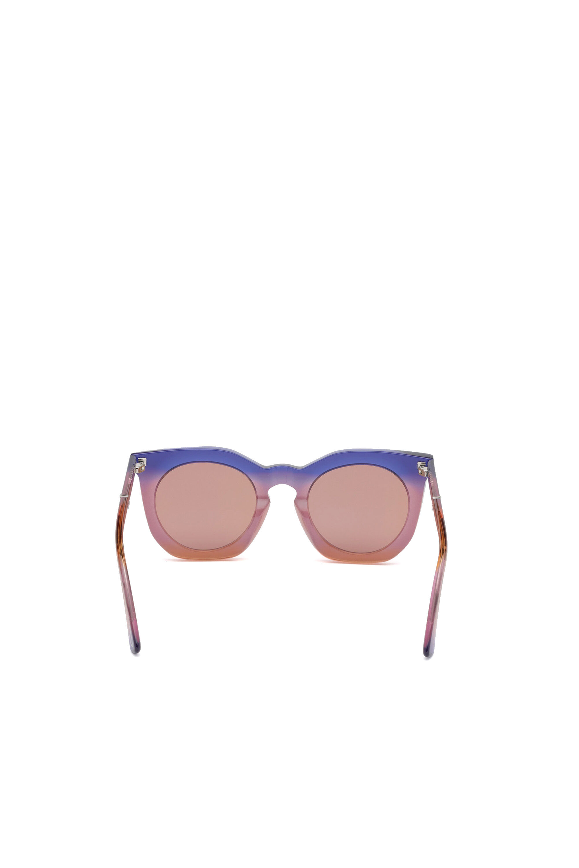 Diesel - DL0283, Gafas de sol redondeadas en acetato Mujer in Morado - 3
