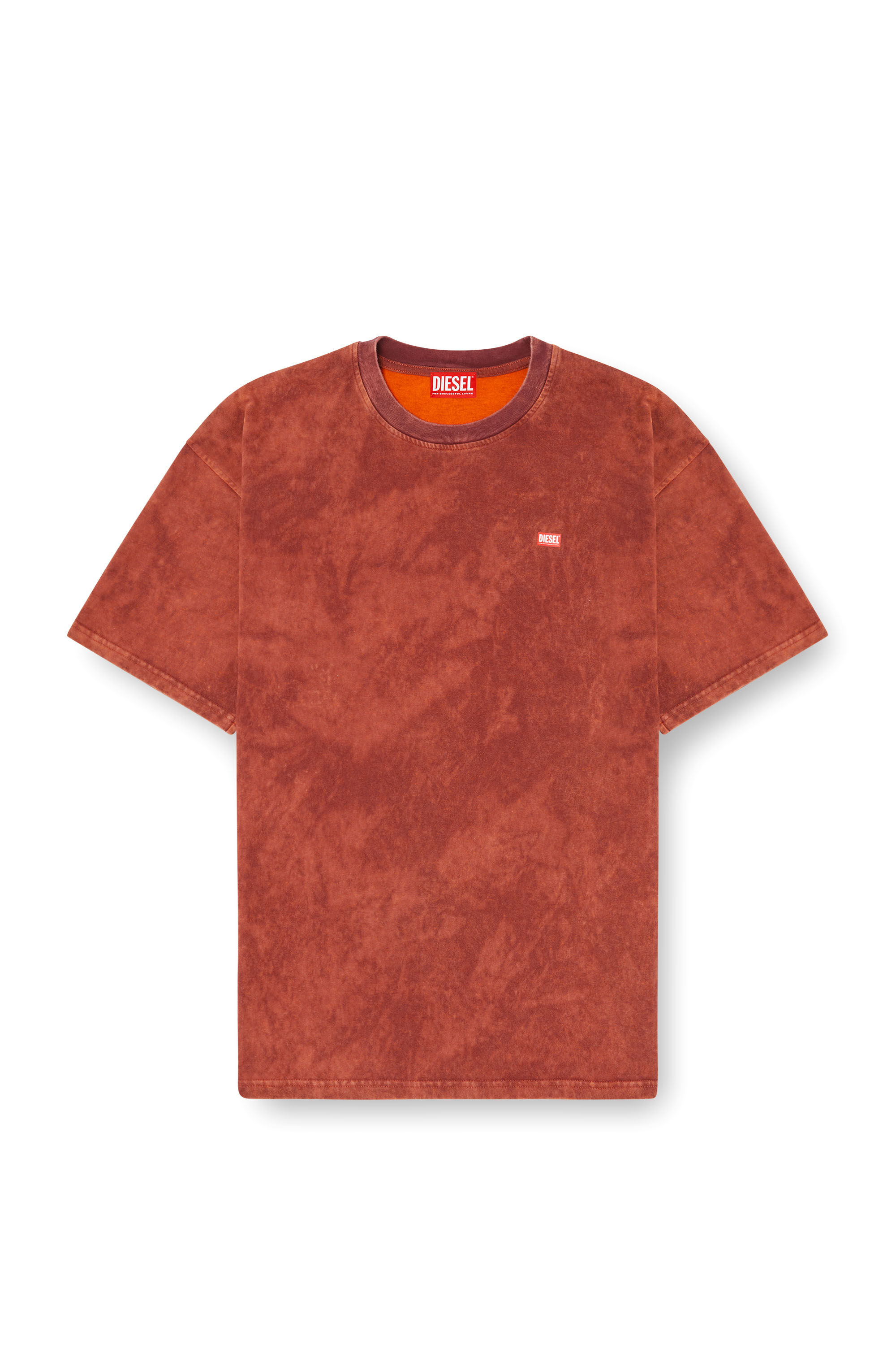 Diesel - T-BOXT-T4, Camiseta de jersey vanisèe con logo Hombre in Marrón - 2