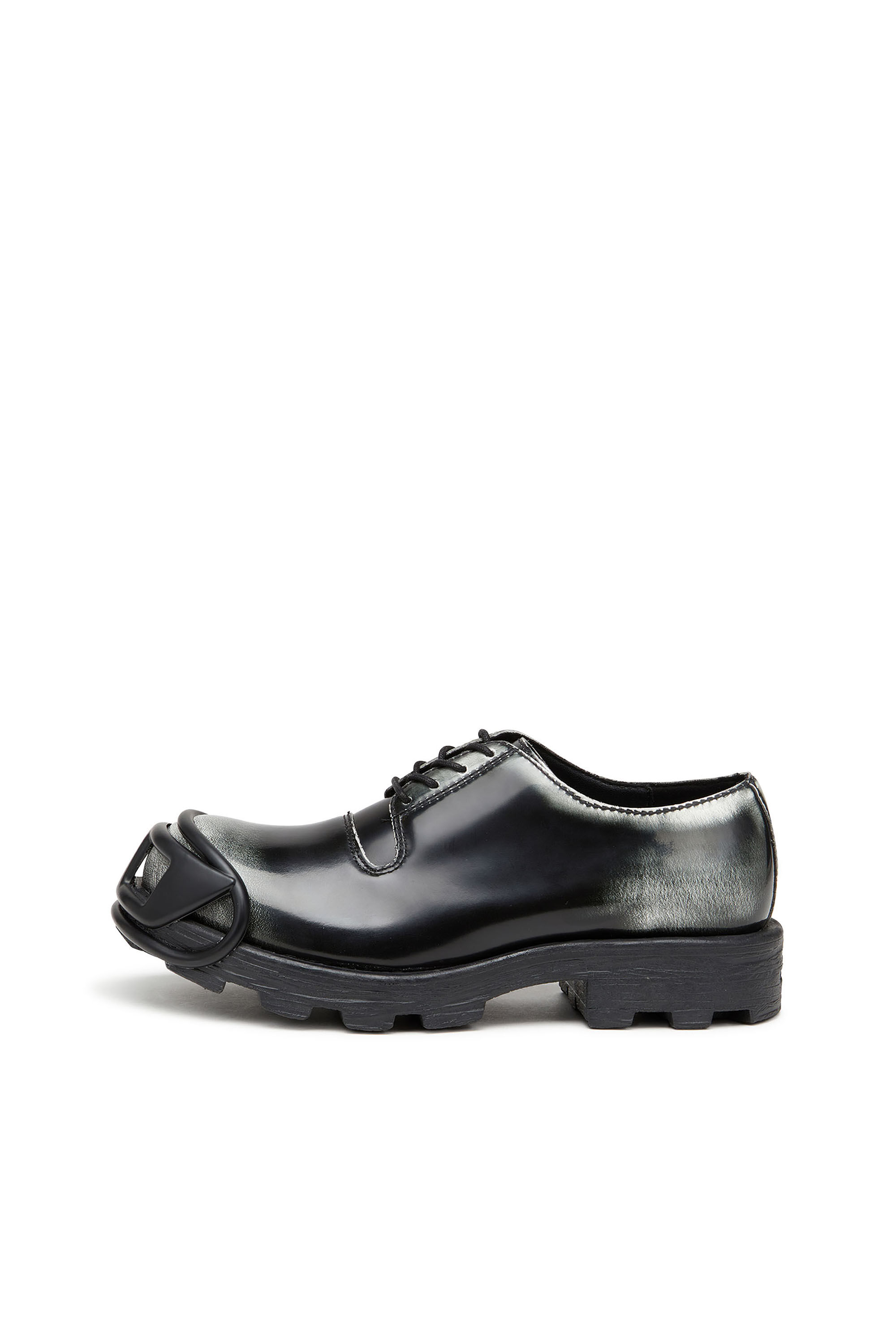 Diesel - D-HAMMER SO D, D-Hammer-Zapatos derby de cuero brillante en dos tonos Hombre in Multicolor - 7