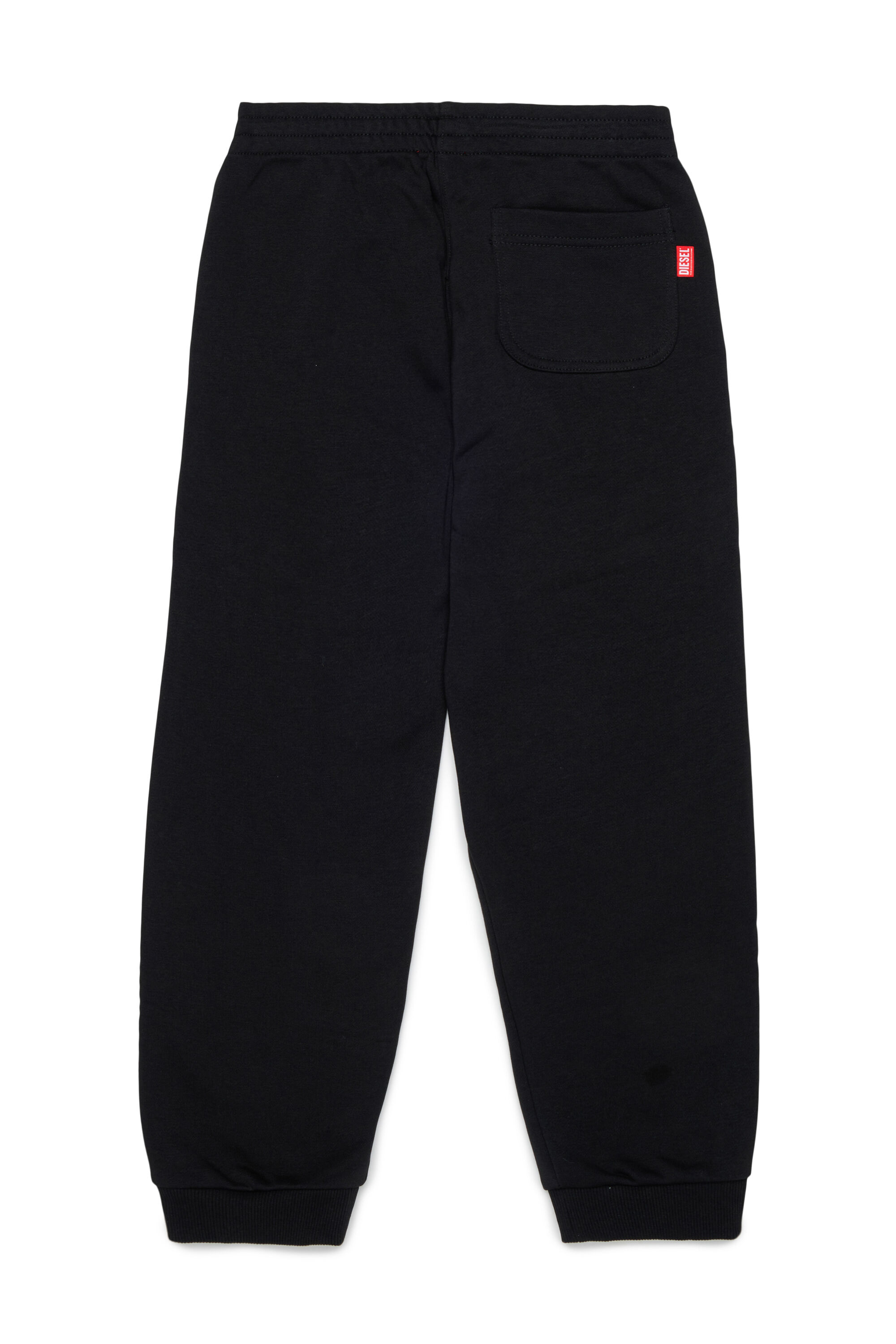 Diesel - PRES, Pantal&oacute;n de ch&aacute;ndal con logo cortado Hombre in Negro - 2