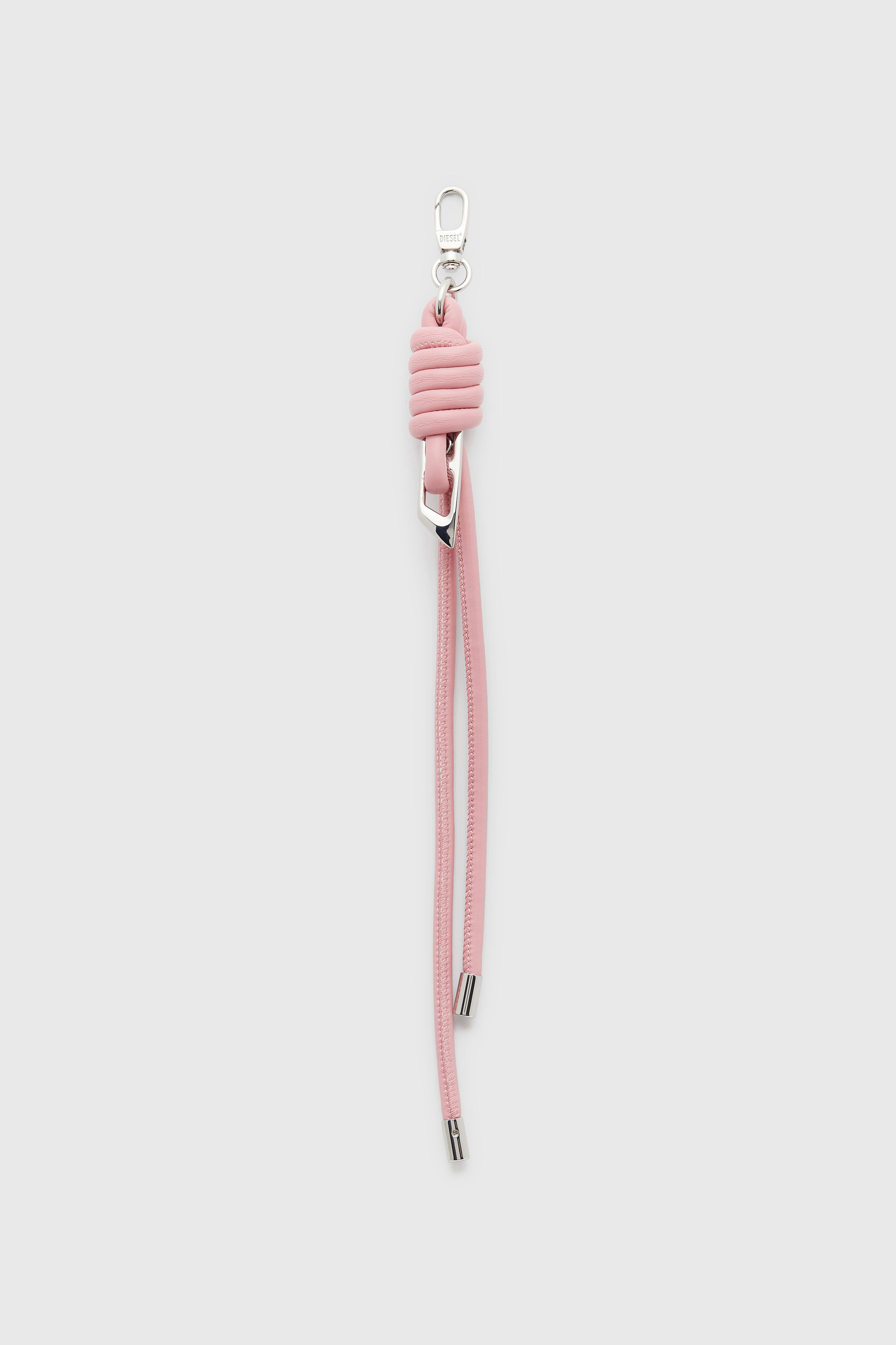Diesel - ROPE I, Charm con tiras anudadas en metal y PU Unisex in Rosa - 1