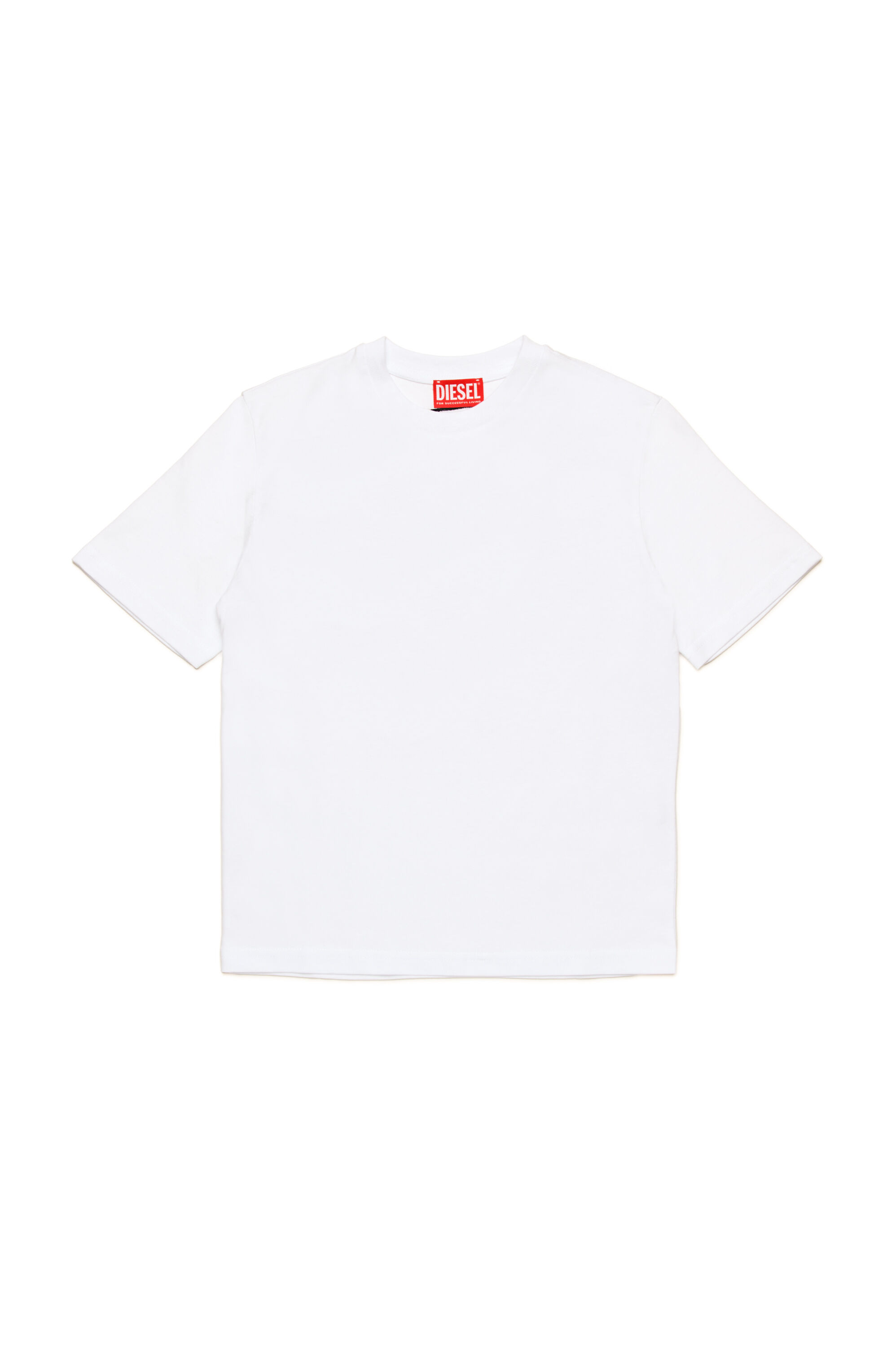 Diesel - TBOGGYMEGOVALD OVER, Camiseta con bordado Oval D mega Hombre in Blanco - 1