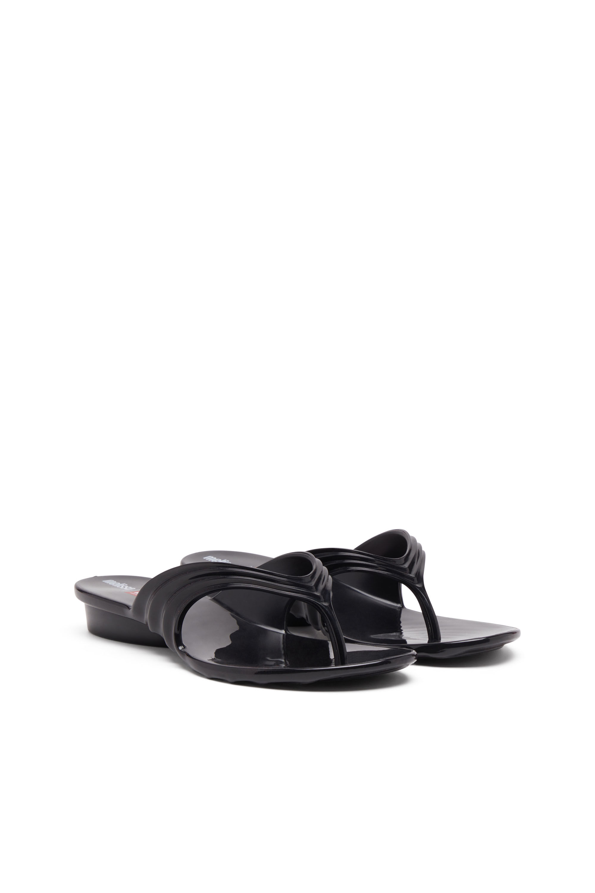 Diesel - MELISSA QUANTUM THONG, Chanclas esculturales en Melflex&reg; Mujer in Negro - 2