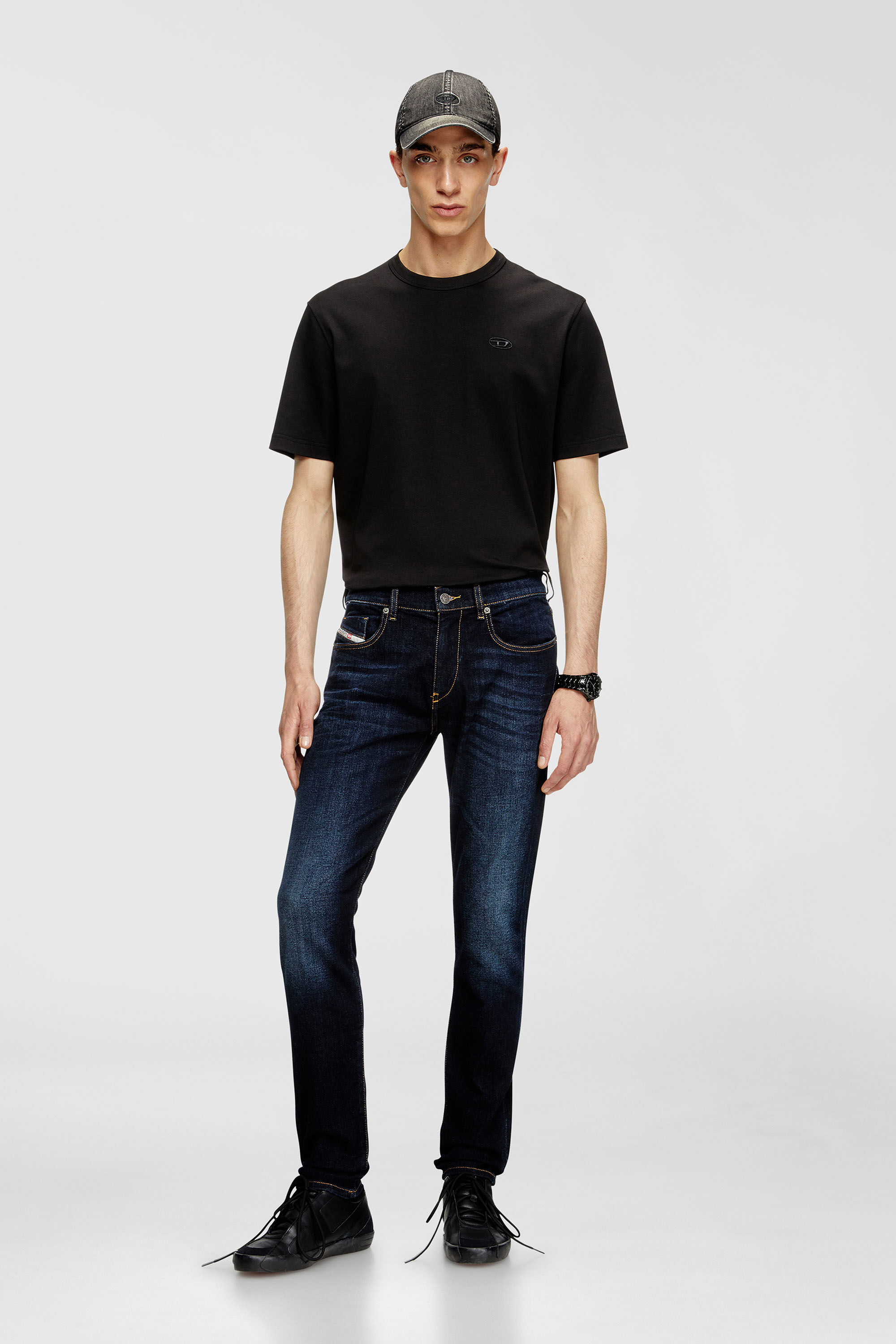 Diesel - Slim Jeans 2019 D-Strukt 009ZS Hombre, Azul Oscuro - 1