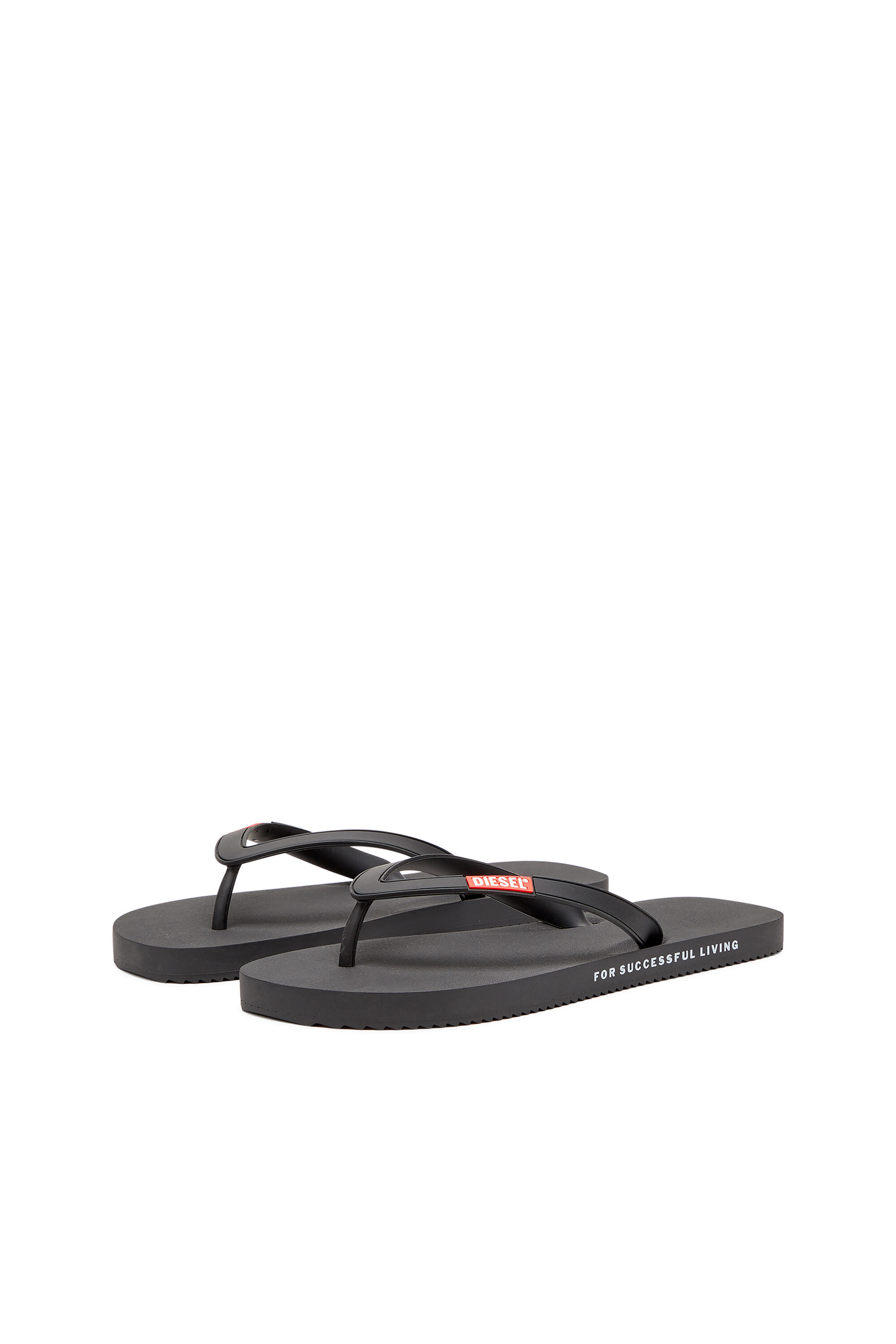 Diesel - SA-RIO, Sa-Rio-Chancletas de goma Hombre in Negro - 8