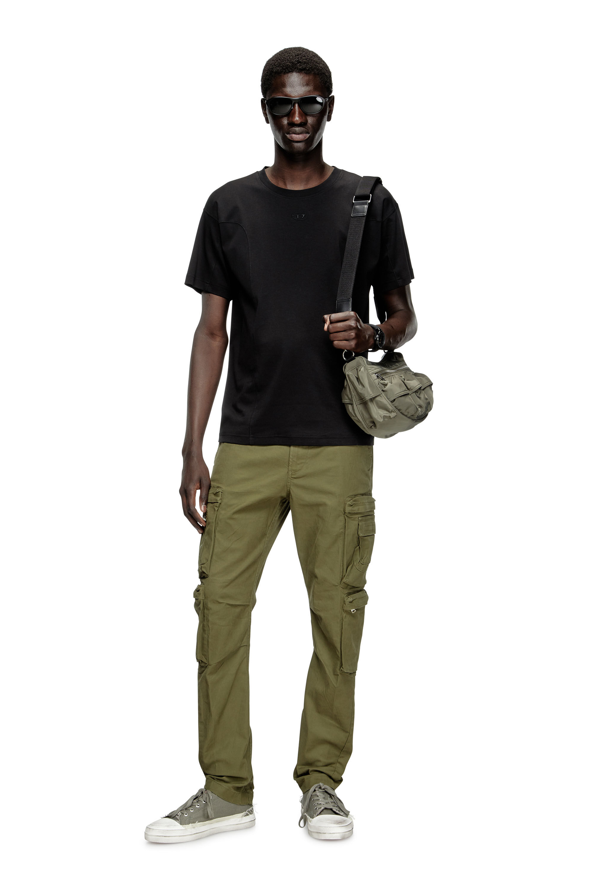 Diesel - T-NORM-INT, Camiseta de manga corta con paneles Hombre in ToBeDefined - 1