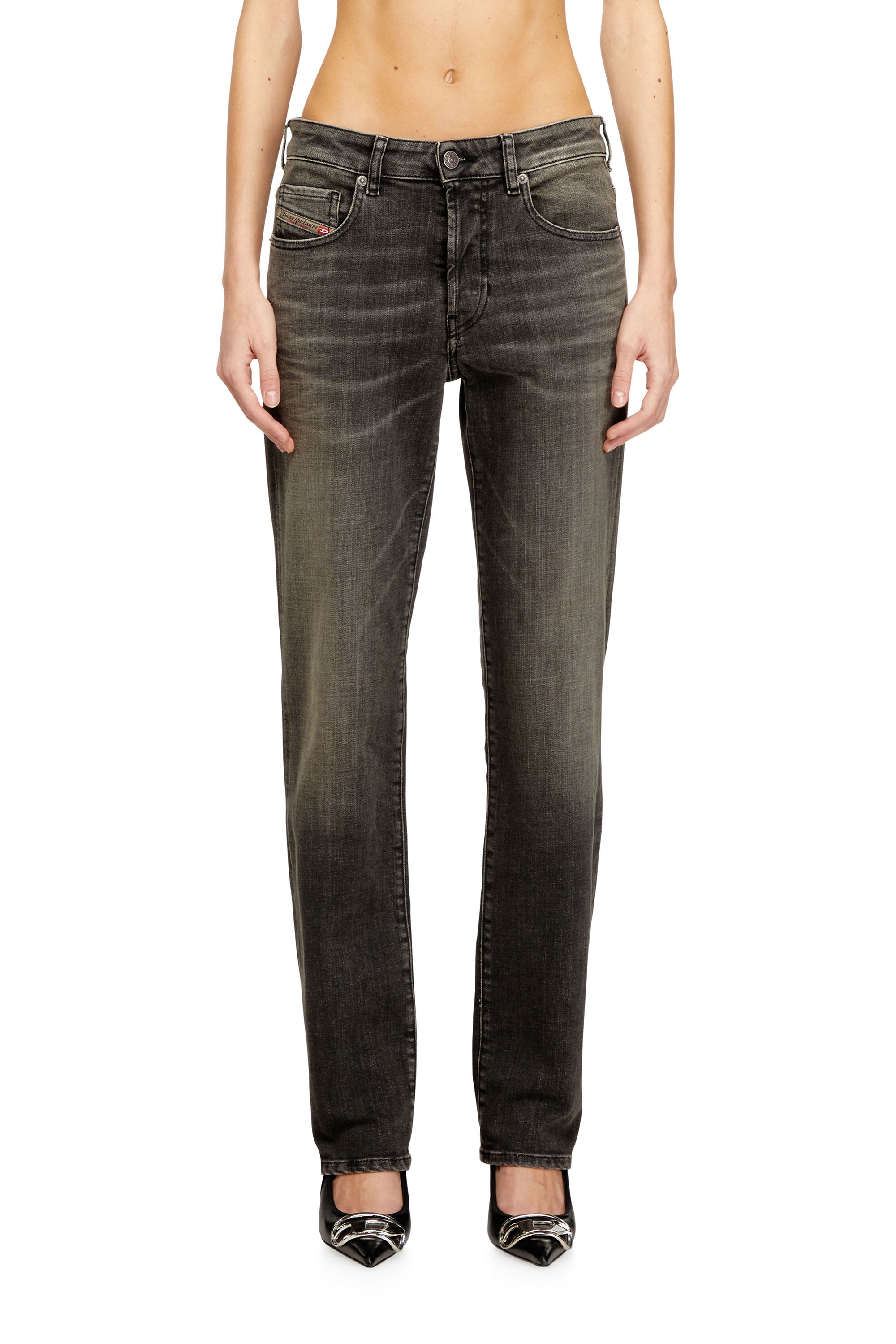 Diesel - Regular Jeans 1989 D-Mine 09N58 Mujer, Gris - 2