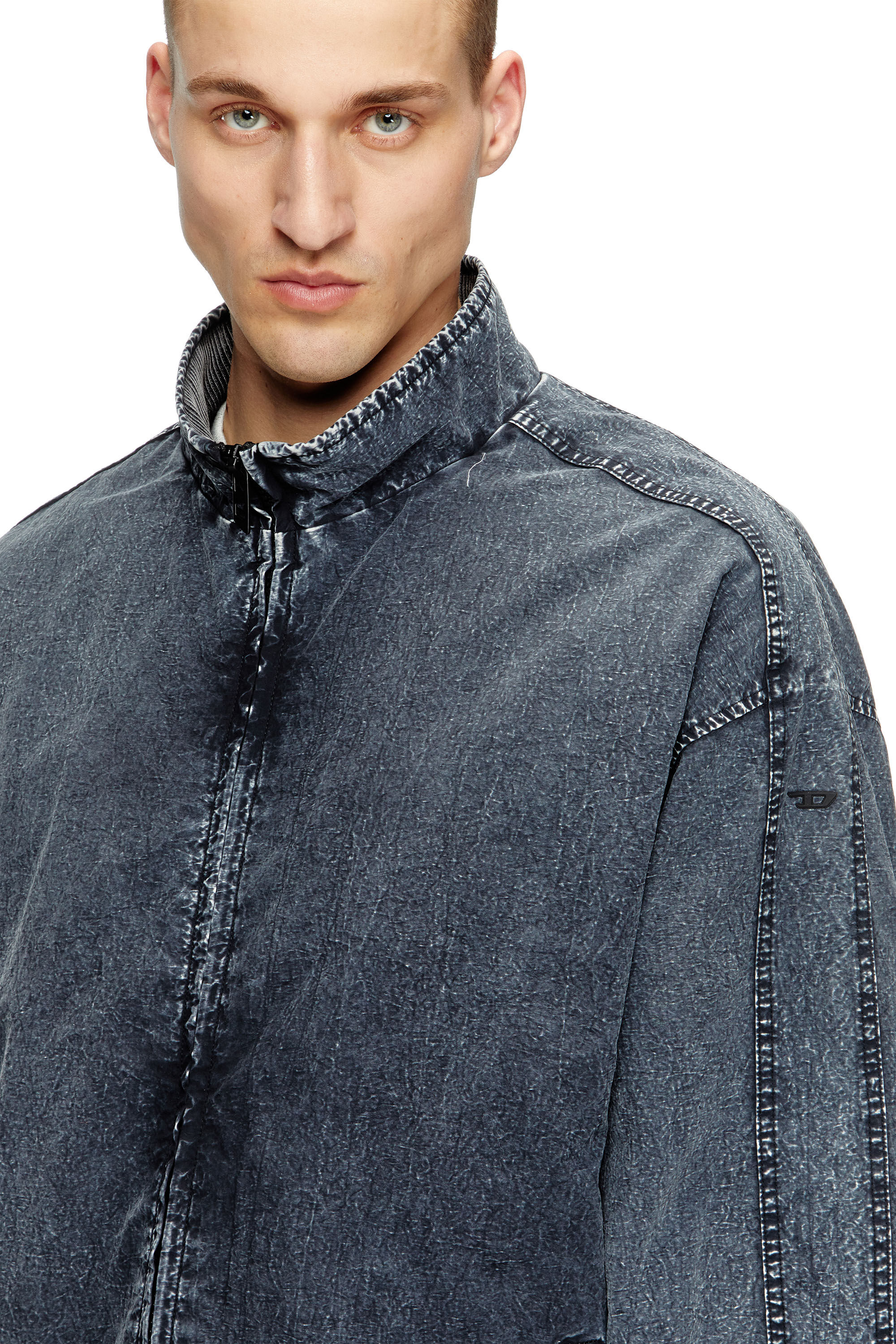 Diesel - J-WILSON, Chaqueta en taslan de nailon reciclado Hombre in Negro - 5