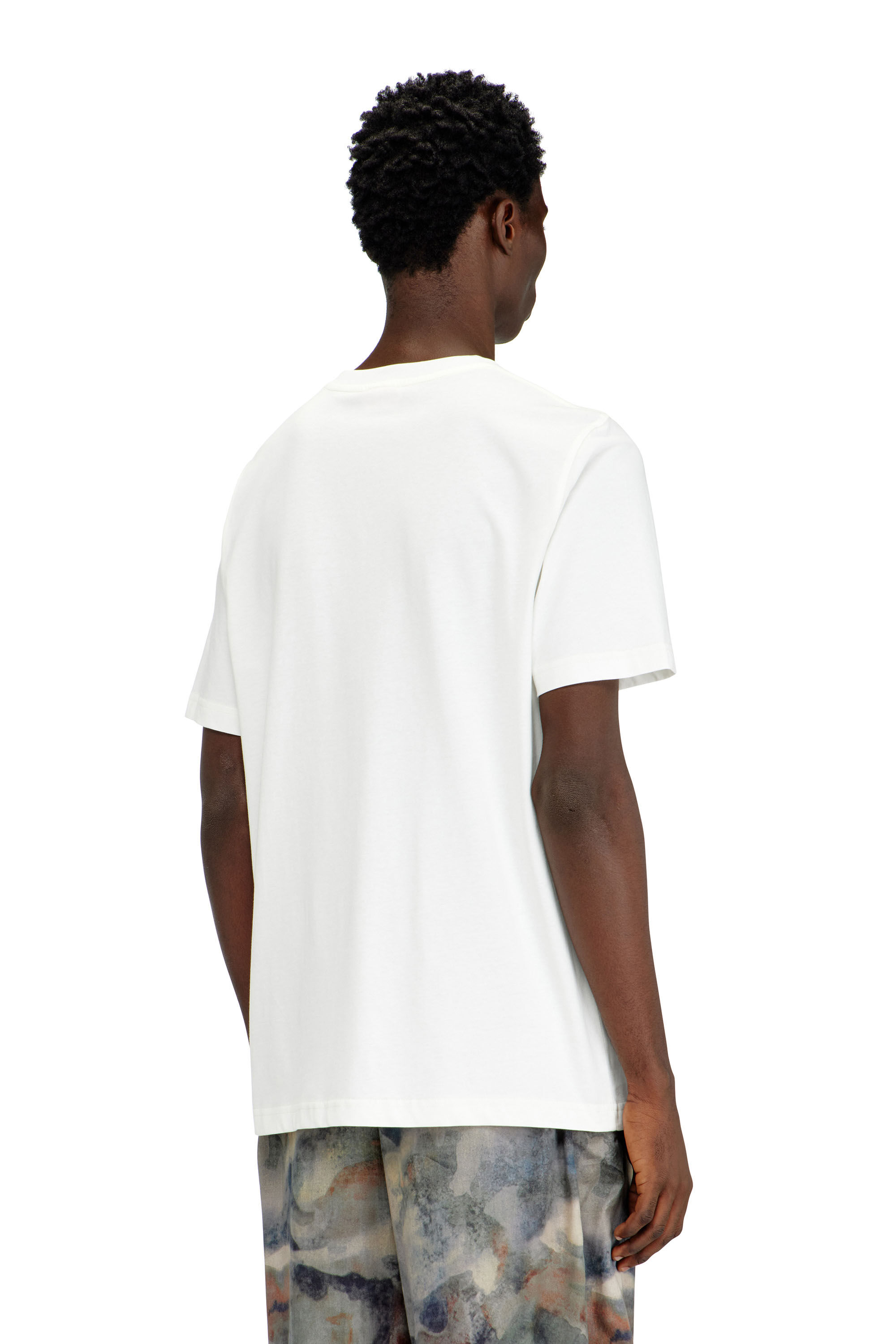 Diesel - T-ADJUST-V4, Camiseta con parche de camuflaje Hombre in Blanco - 4