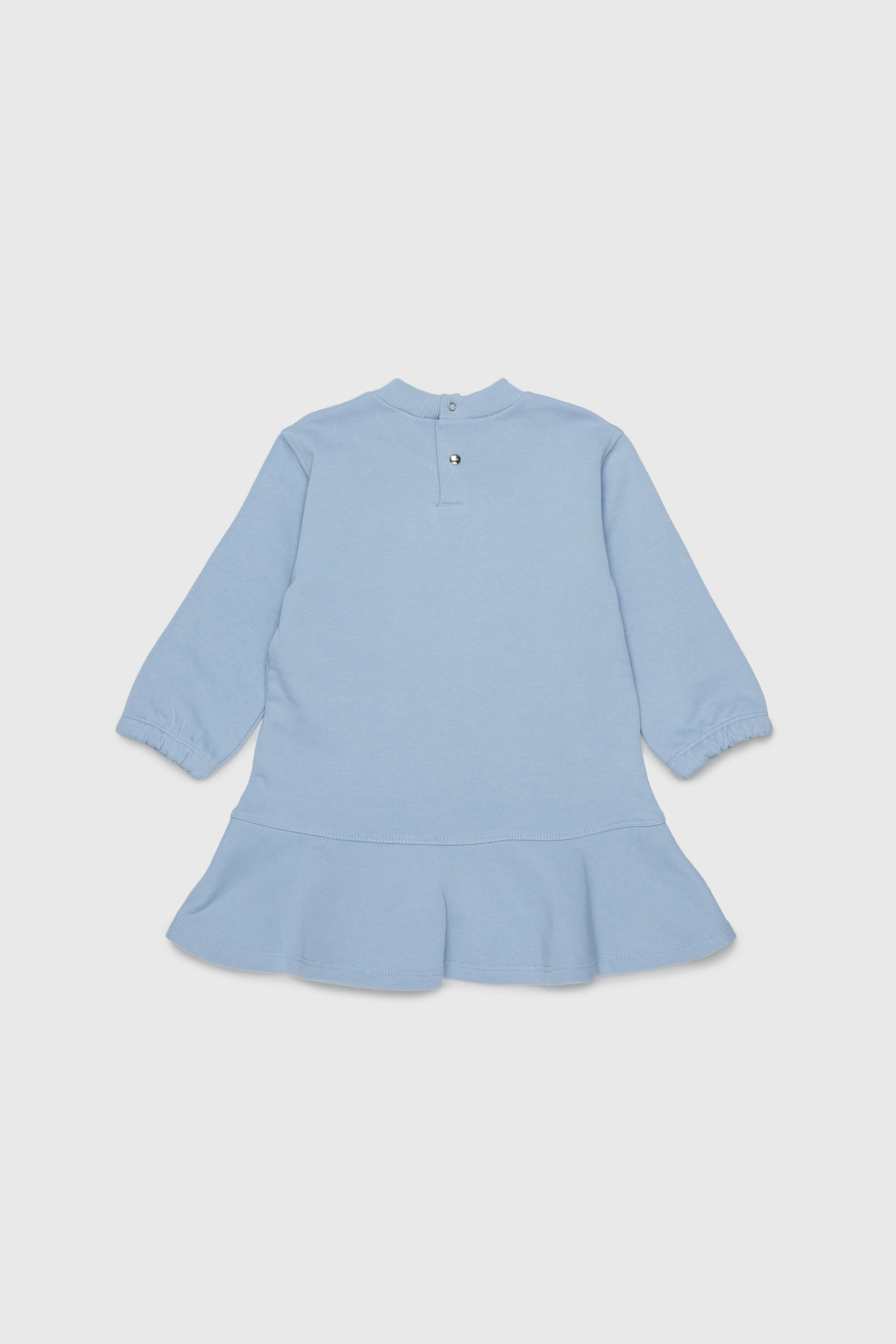 Diesel - DFUMB, Vestido sudadera con bajo de volantes Mujer in Azul marino - 2