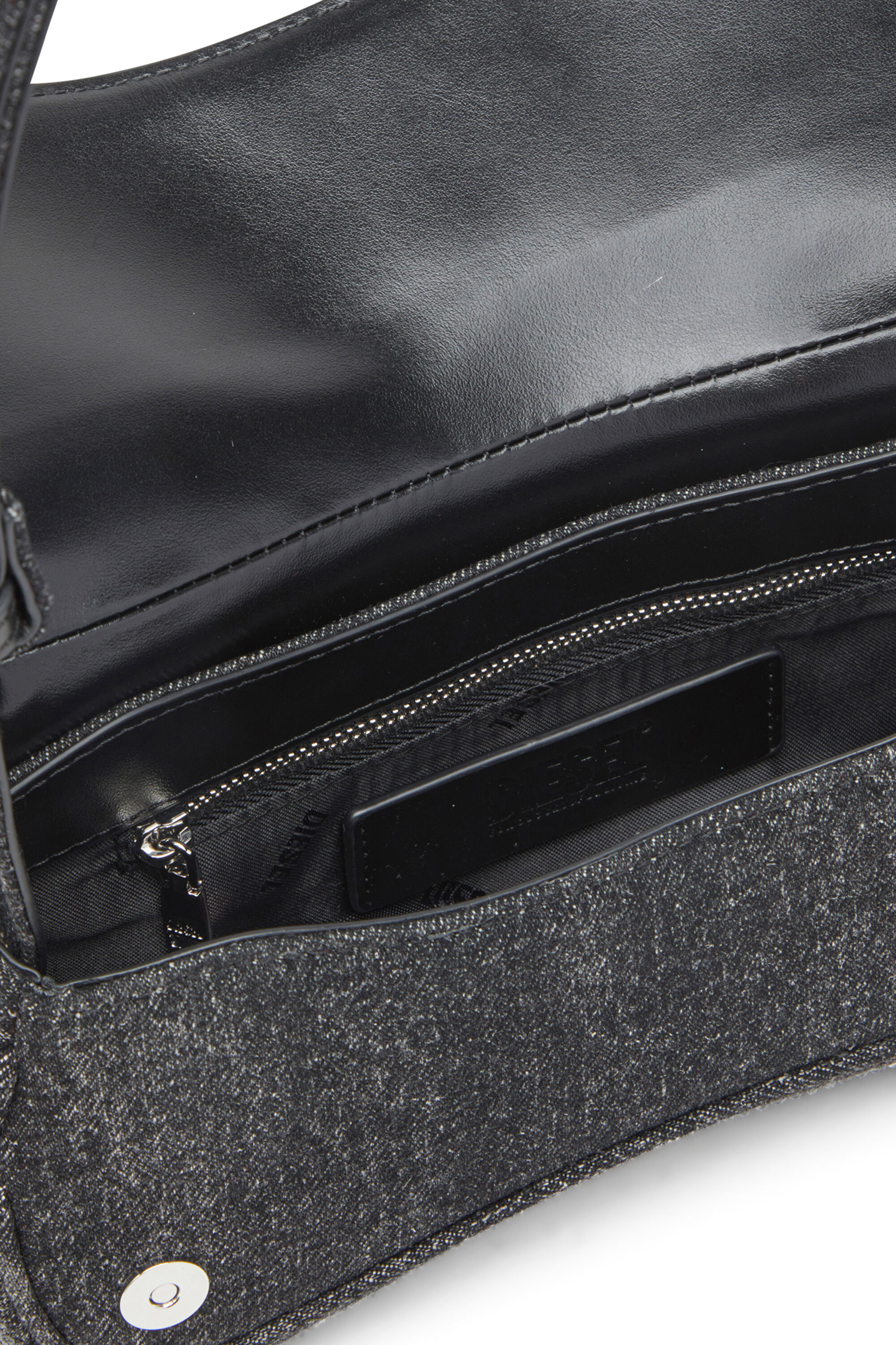 Diesel - PLAY CLUTCH, Play-Clutch en denim con cristales Mujer in Negro - 2