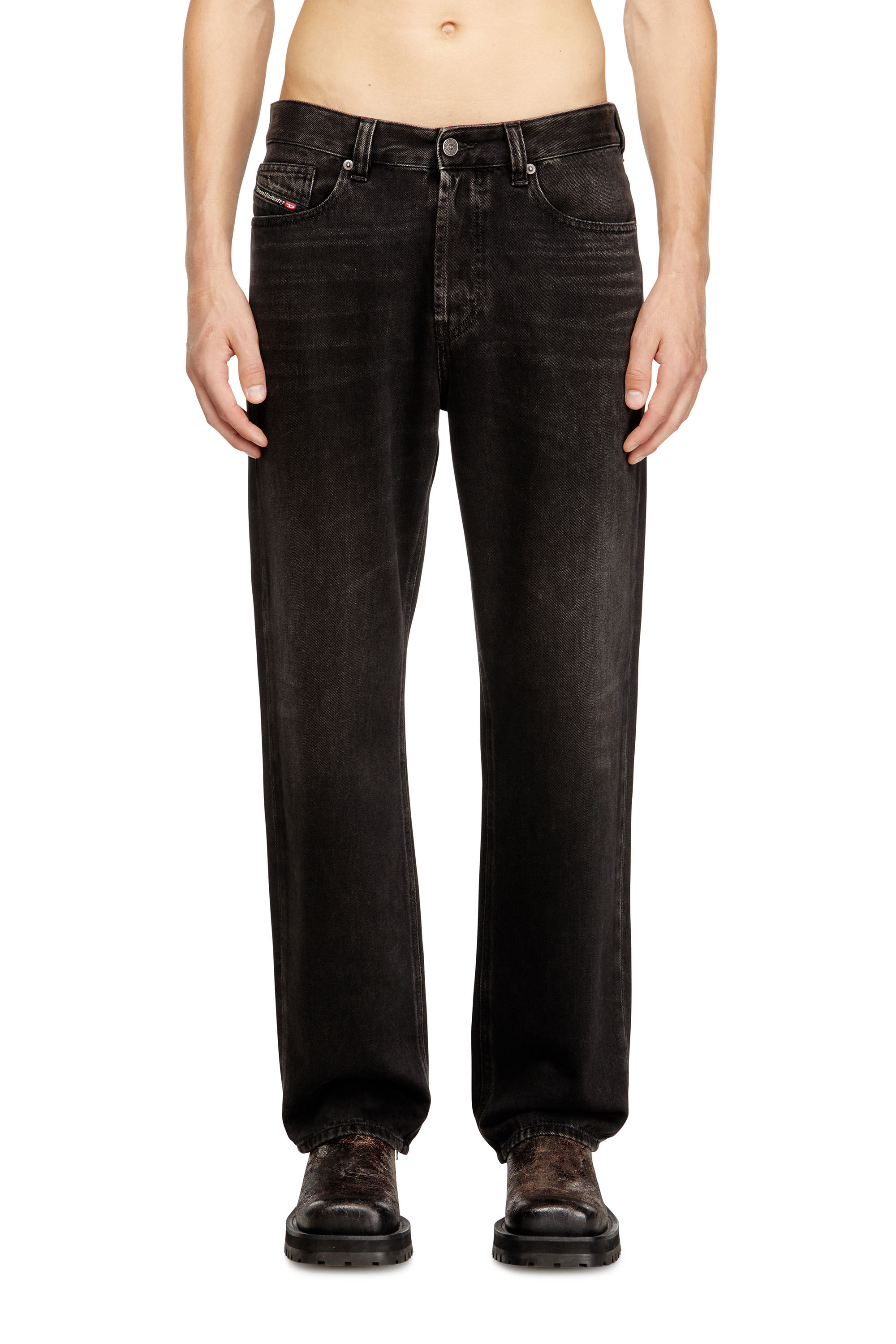 Diesel - Regular Jeans 2024 D-Macs 09J96 Hombre, Negro/Gris oscuro - 3