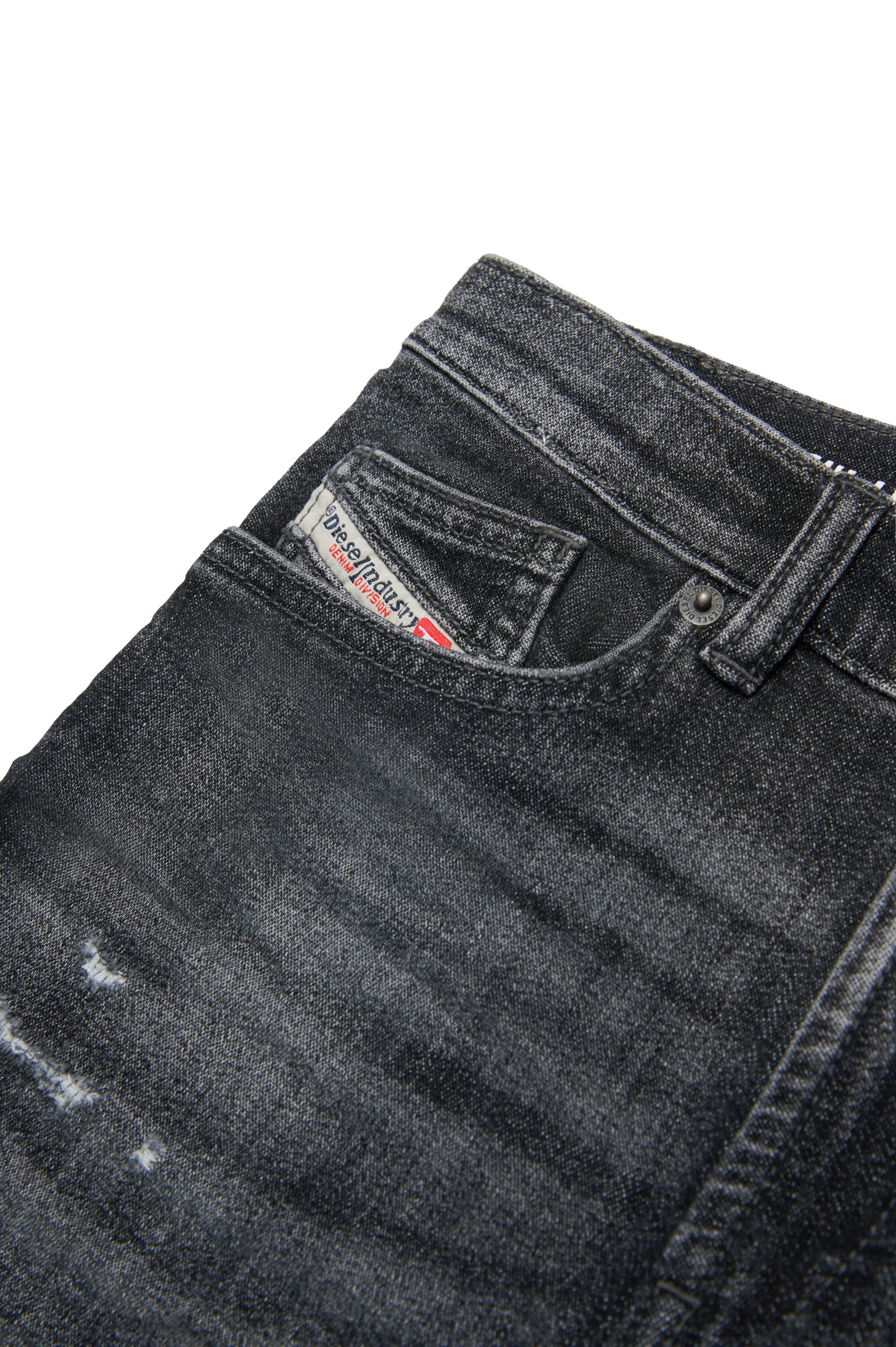 Diesel - D-MACS-SH-J JJJ, Bermuda JoggJeans con roturas Hombre in Negro - 4