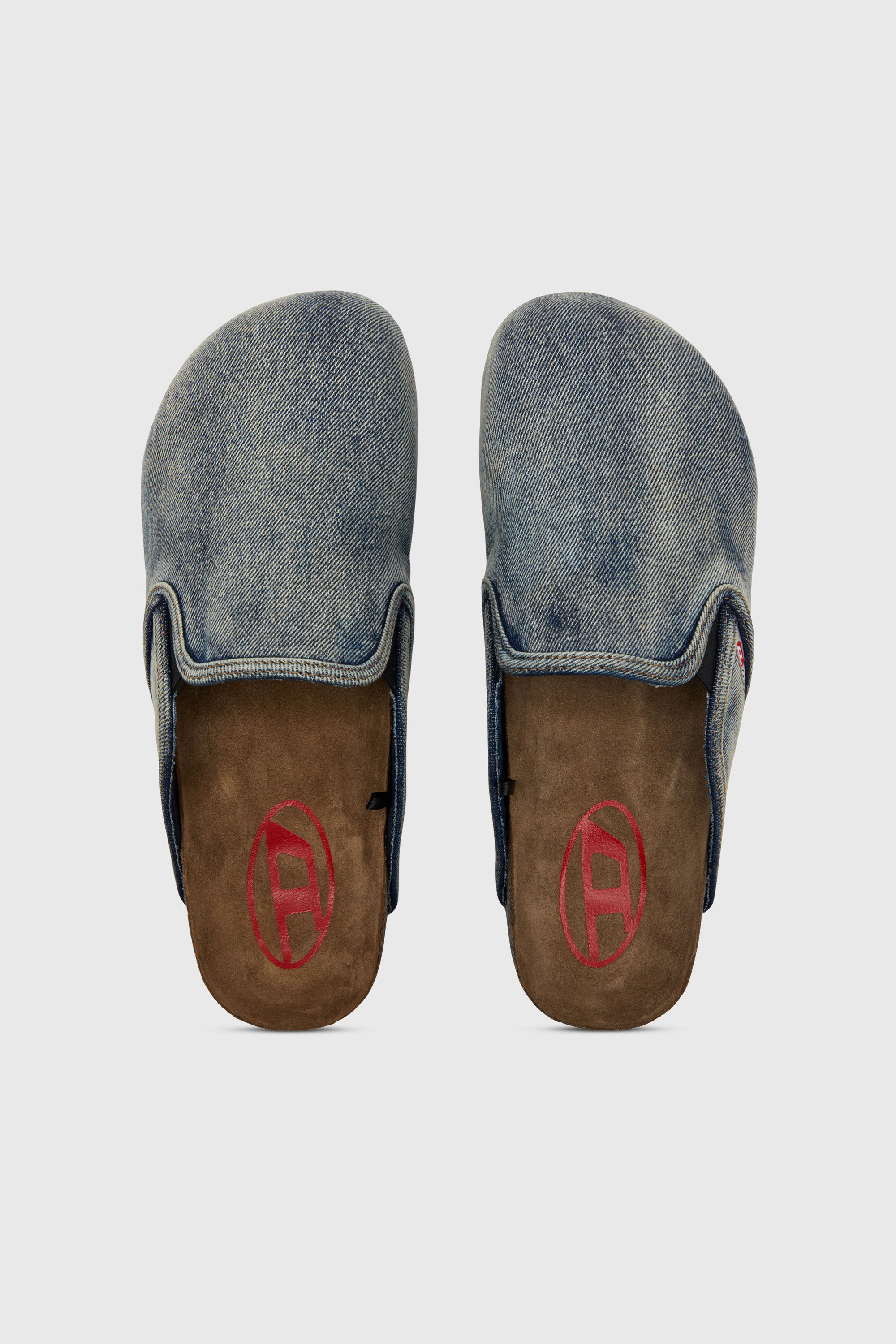 Diesel - D-WOODSTOCK SLIP-ON, D-Woodstock-Zapatos planos sin tal&oacute;n en cuero napa Hombre in Azul marino - 5