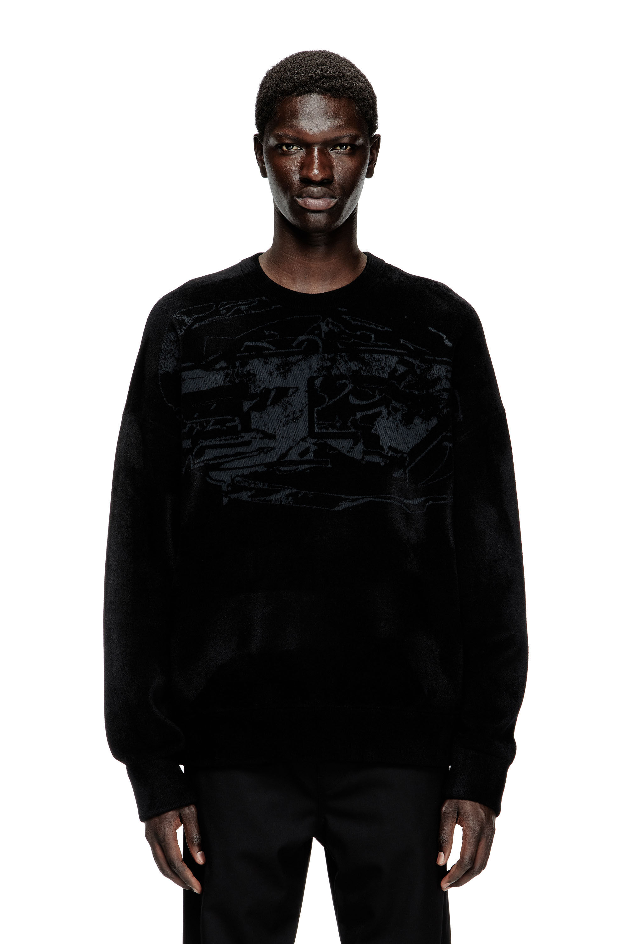 Diesel - K-TRESA, Jersey de jacquard de chenilla con motivo del logotipo Hombre in ToBeDefined - 3