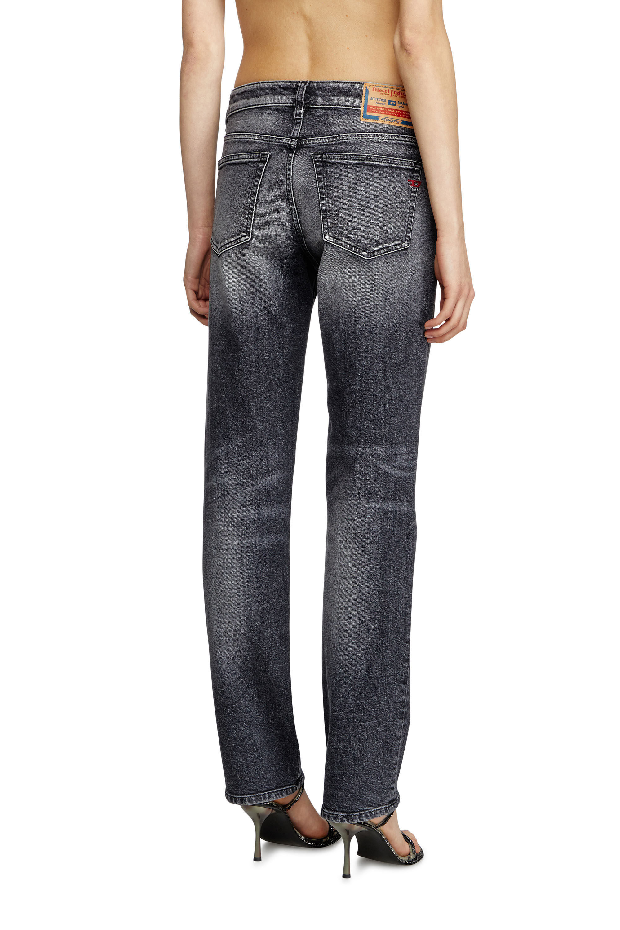 Diesel - Regular Jeans 1989 D-Mine 09L53 Mujer, Negro/Gris oscuro - 4