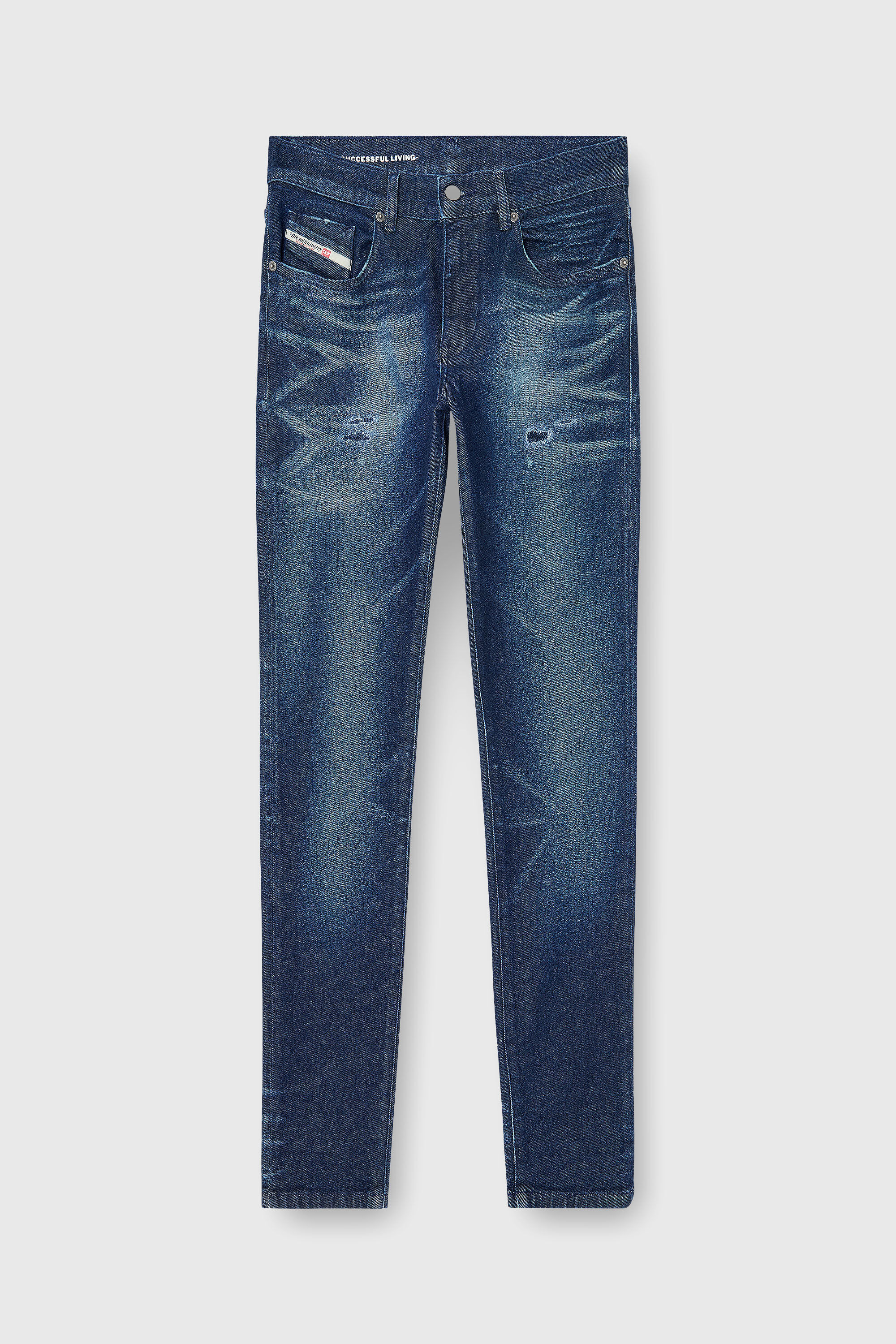 Diesel - Man's Slim Jeans 2019 D-Strukt 0KBBU, Dark Blue - 6