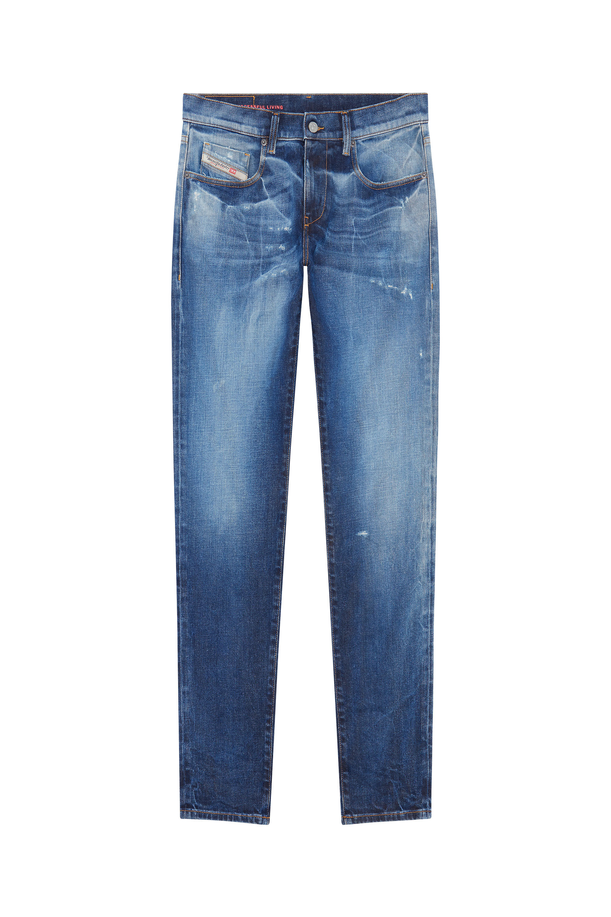 Diesel - 2019 D-STRUKT 09E14 Slim Jeans, Azul medio - Image 2
