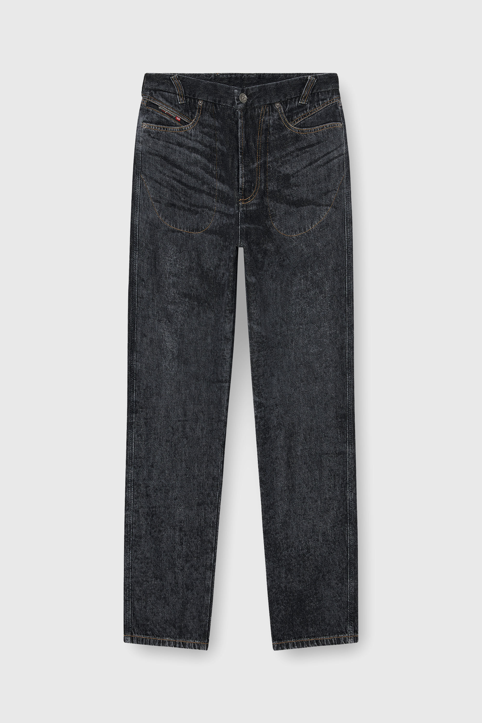 Diesel - Relaxed Jeans D-Marcus 09Q24 Hombre, Negro/Gris oscuro - 6