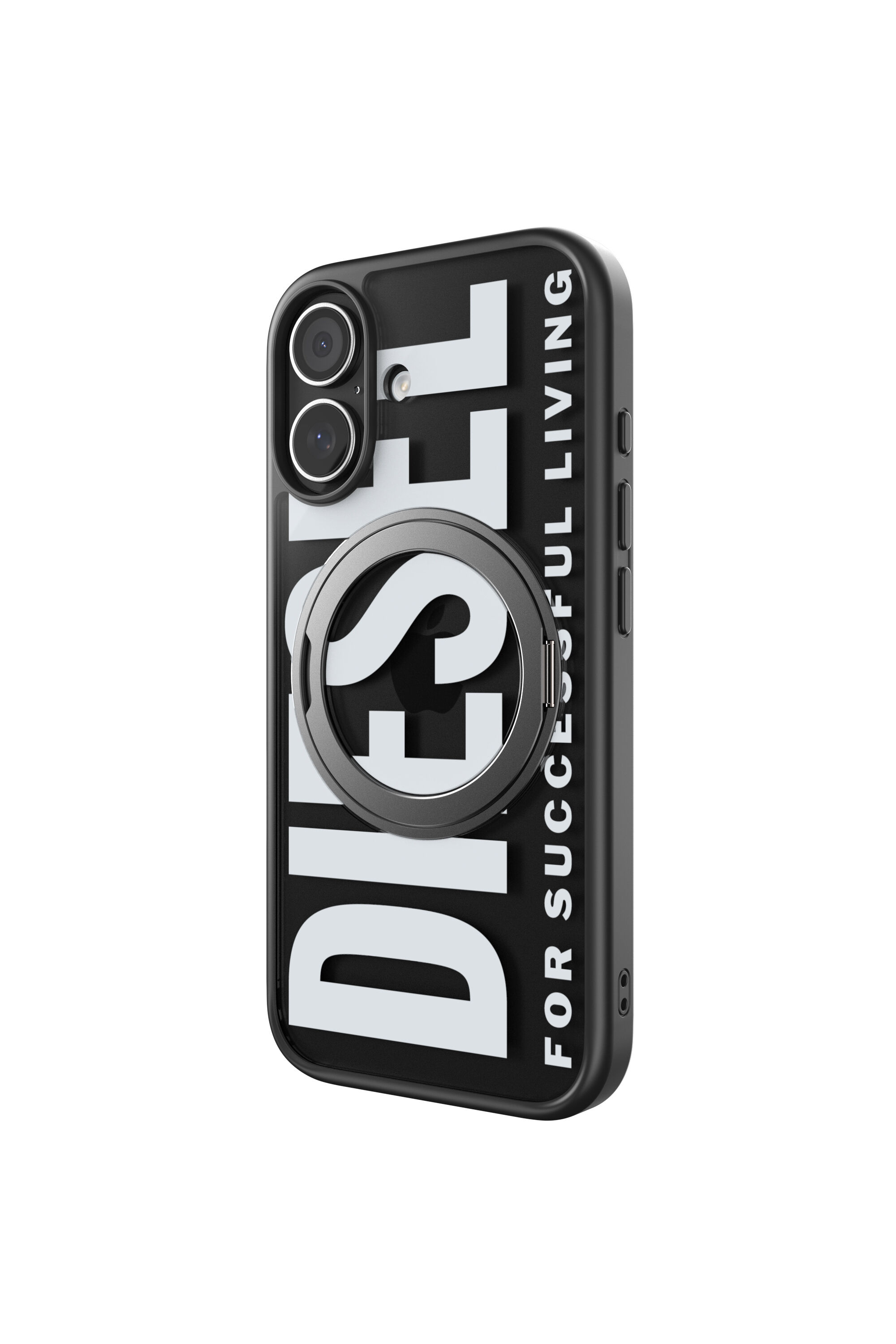 Diesel - 60403 RING STAND CASE, Funda Ringstand-Magsafe para iPhone 17 Unisex in Negro - 4