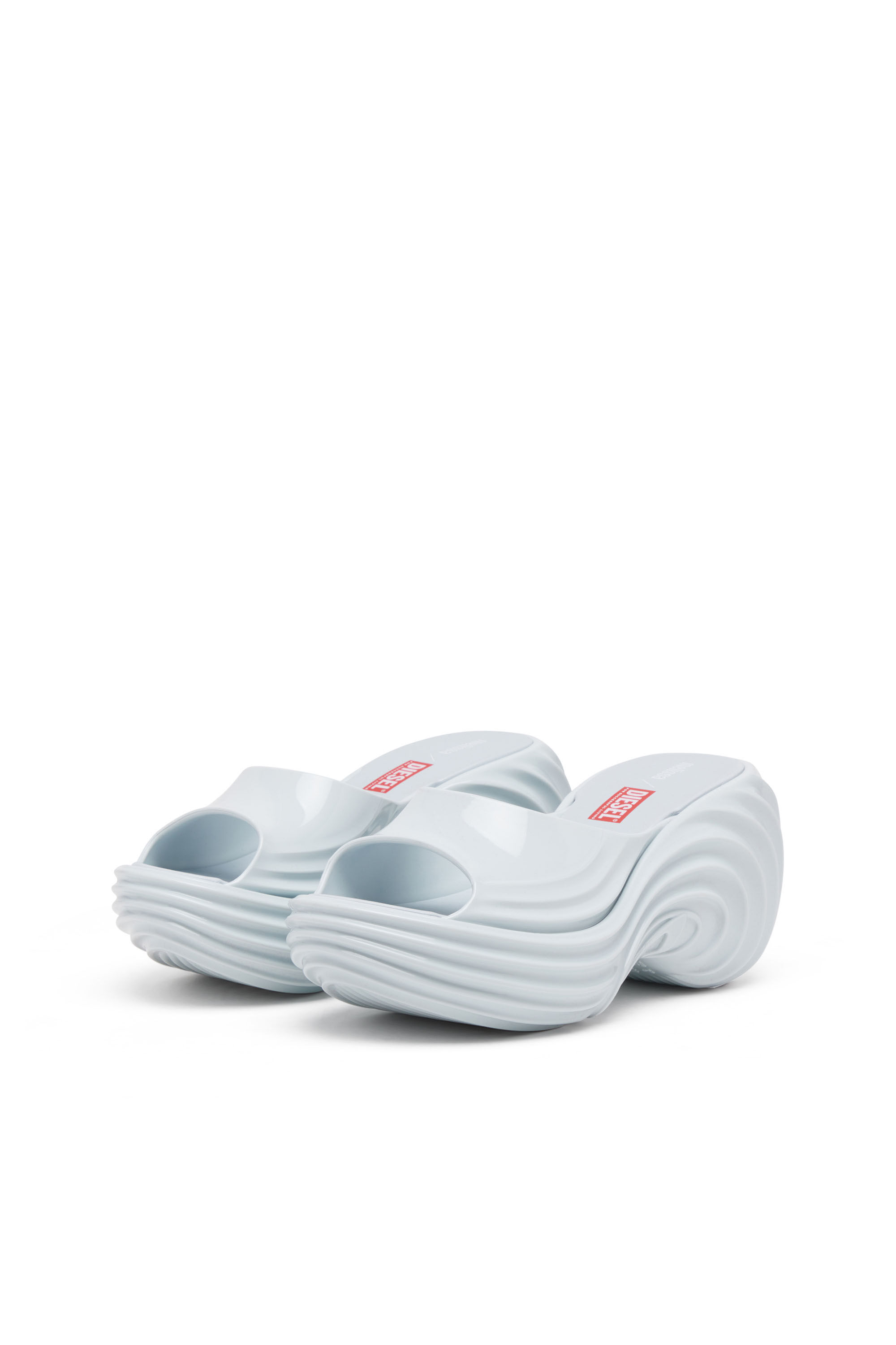 Diesel - MELISSA QUANTUM PLATFORM, Zueco de plataforma en Melflex® Mujer in Azul marino - 9