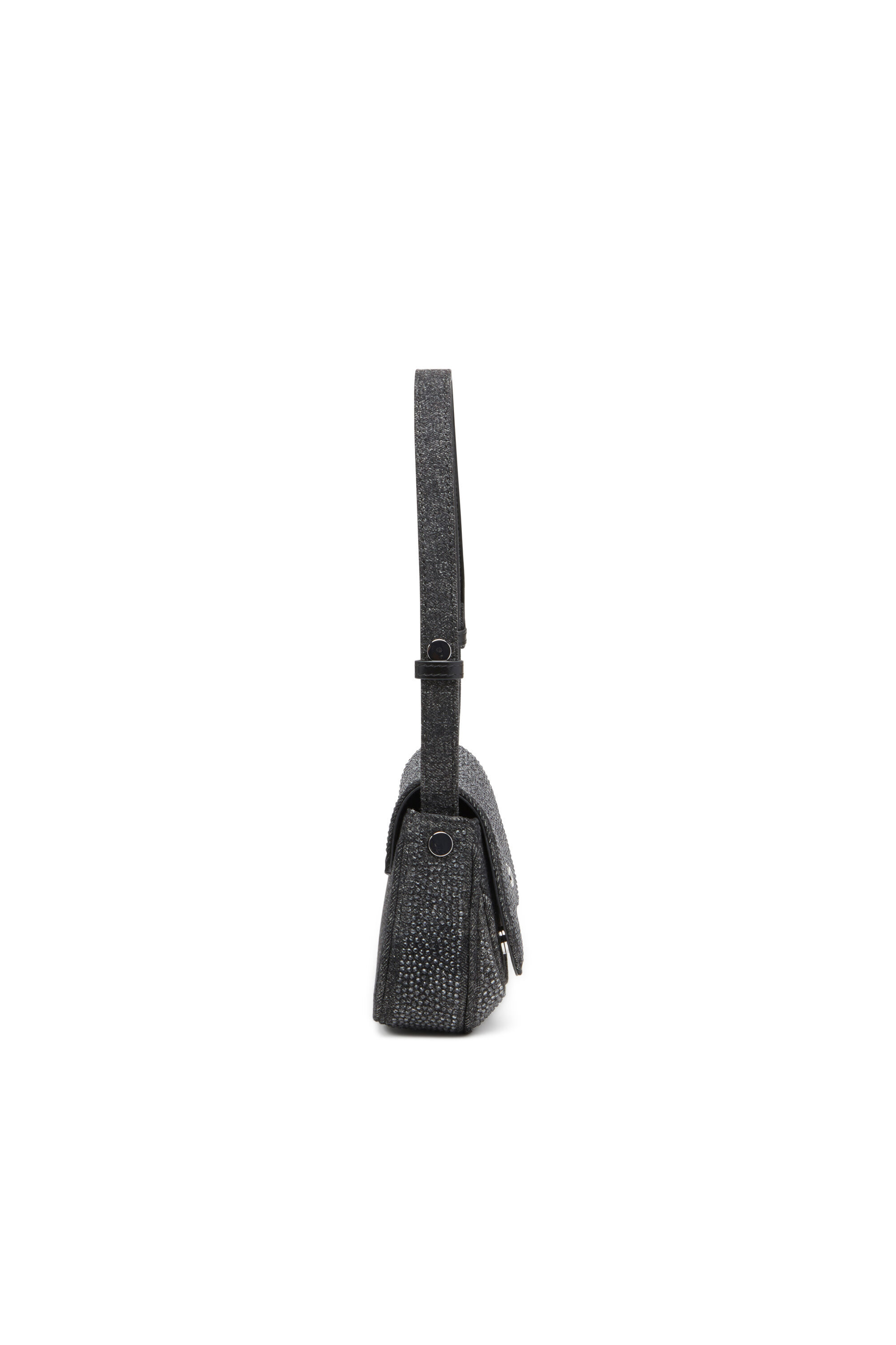 Diesel - PLAY CLUTCH, Play-Clutch en denim con cristales Mujer in Negro - 4