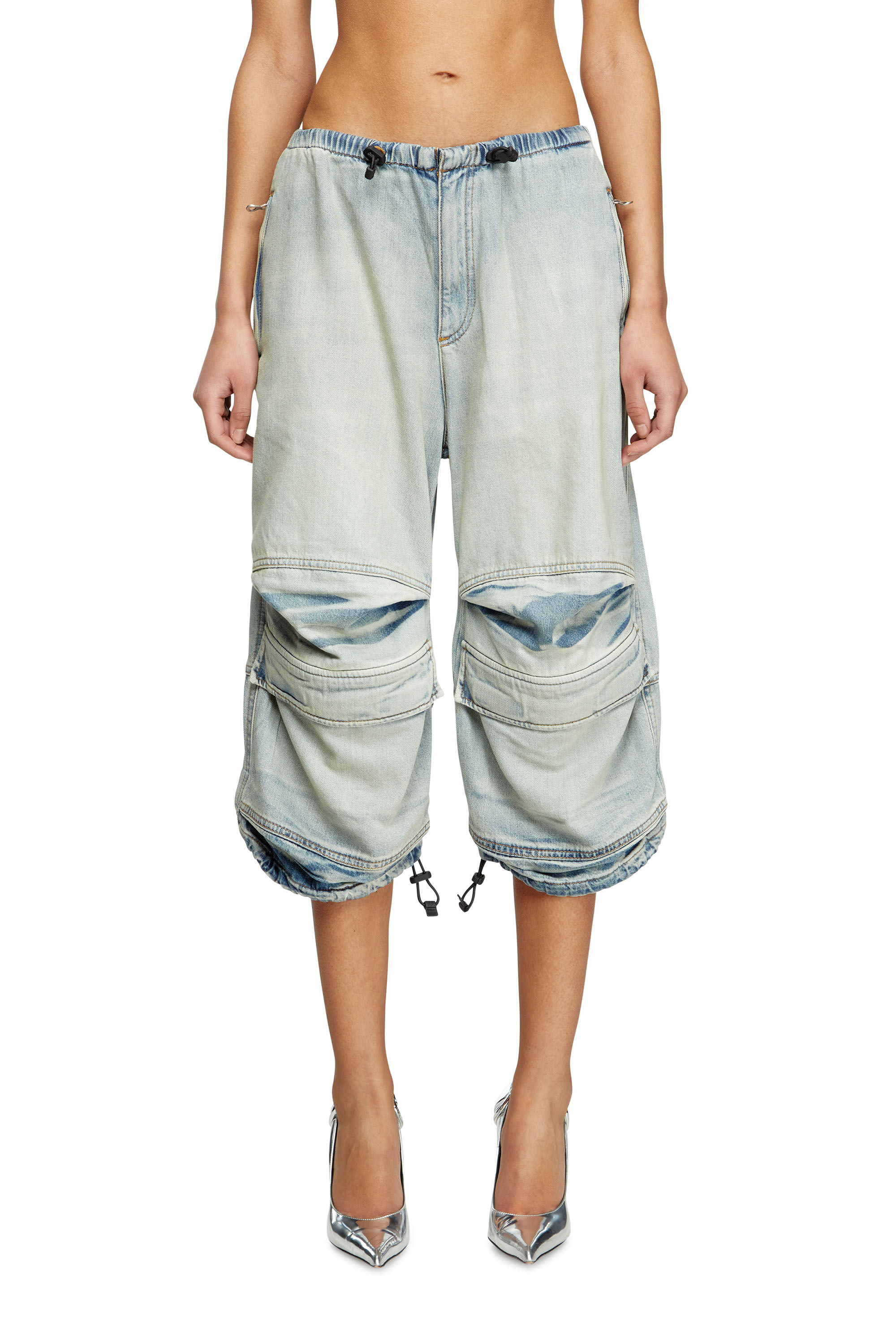 Diesel - D-DAYETZ-SHORT-S, Pantalones cortos en denim bicolor claro Unisex in Azul marino - 6