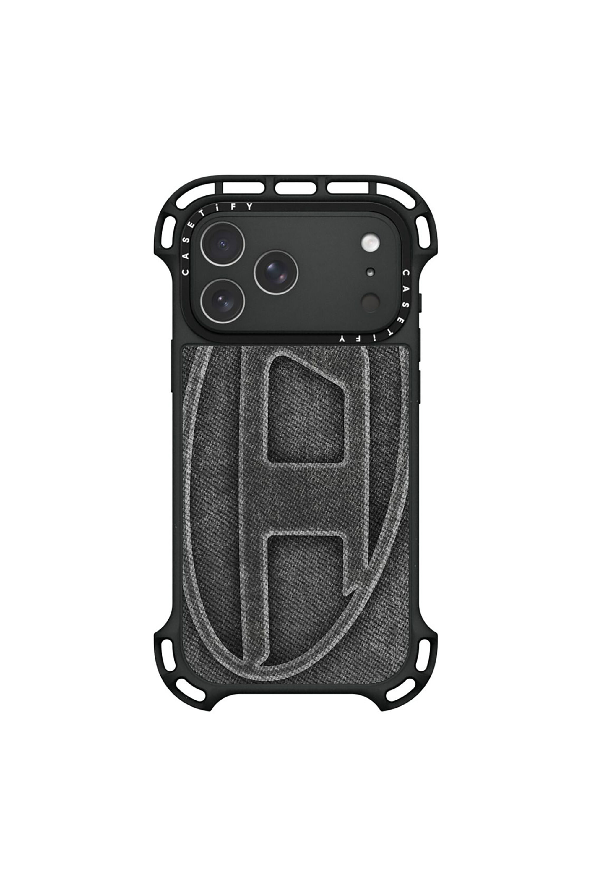 Diesel - 60599 MOULDED CASE, Funda Oval D por iPhone 17 Pro Max Unisex in Negro - 1