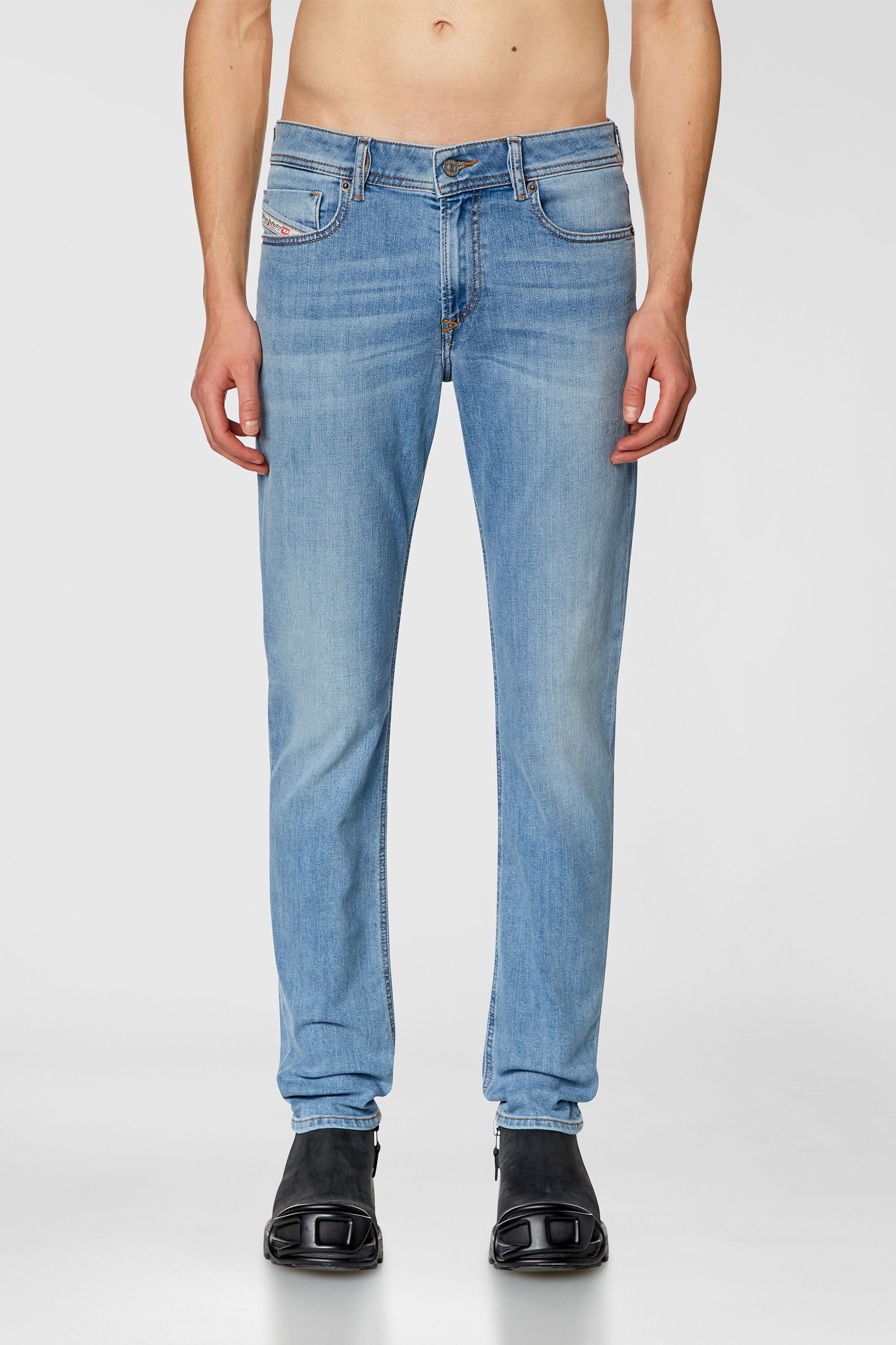 Diesel - Skinny Jeans 1979 Sleenker 09H62 Hombre, Azul Claro - 2
