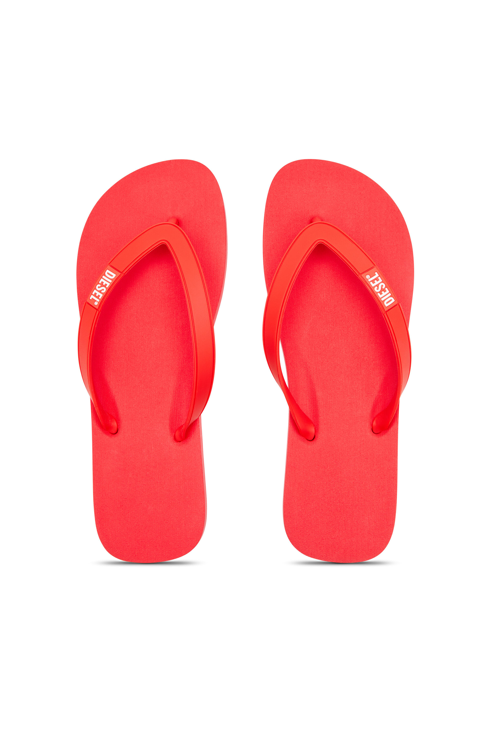 Diesel - SA-RIO W, Sa-Rio-Chancletas de goma Mujer in Rojo - 4