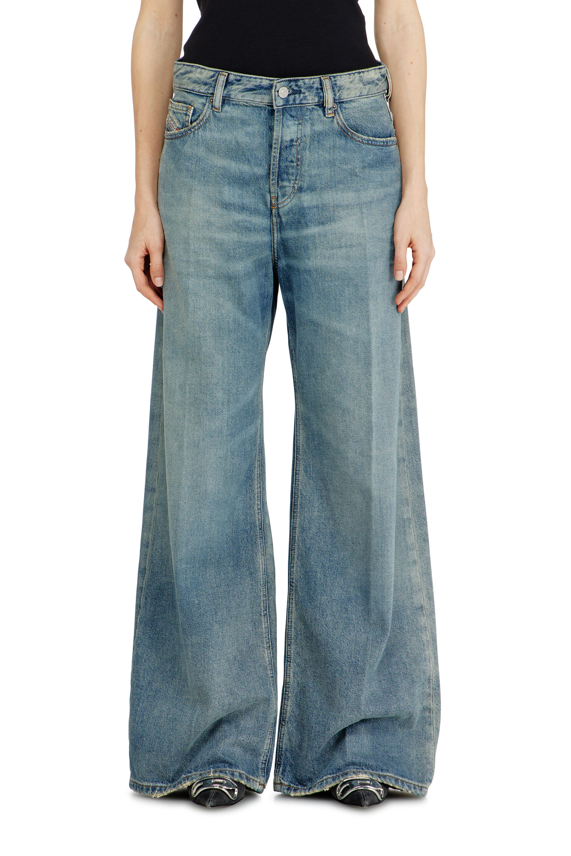 Diesel - Relaxed Jeans 1996 D-Sire 0BEBL Mujer, Azul medio - 4