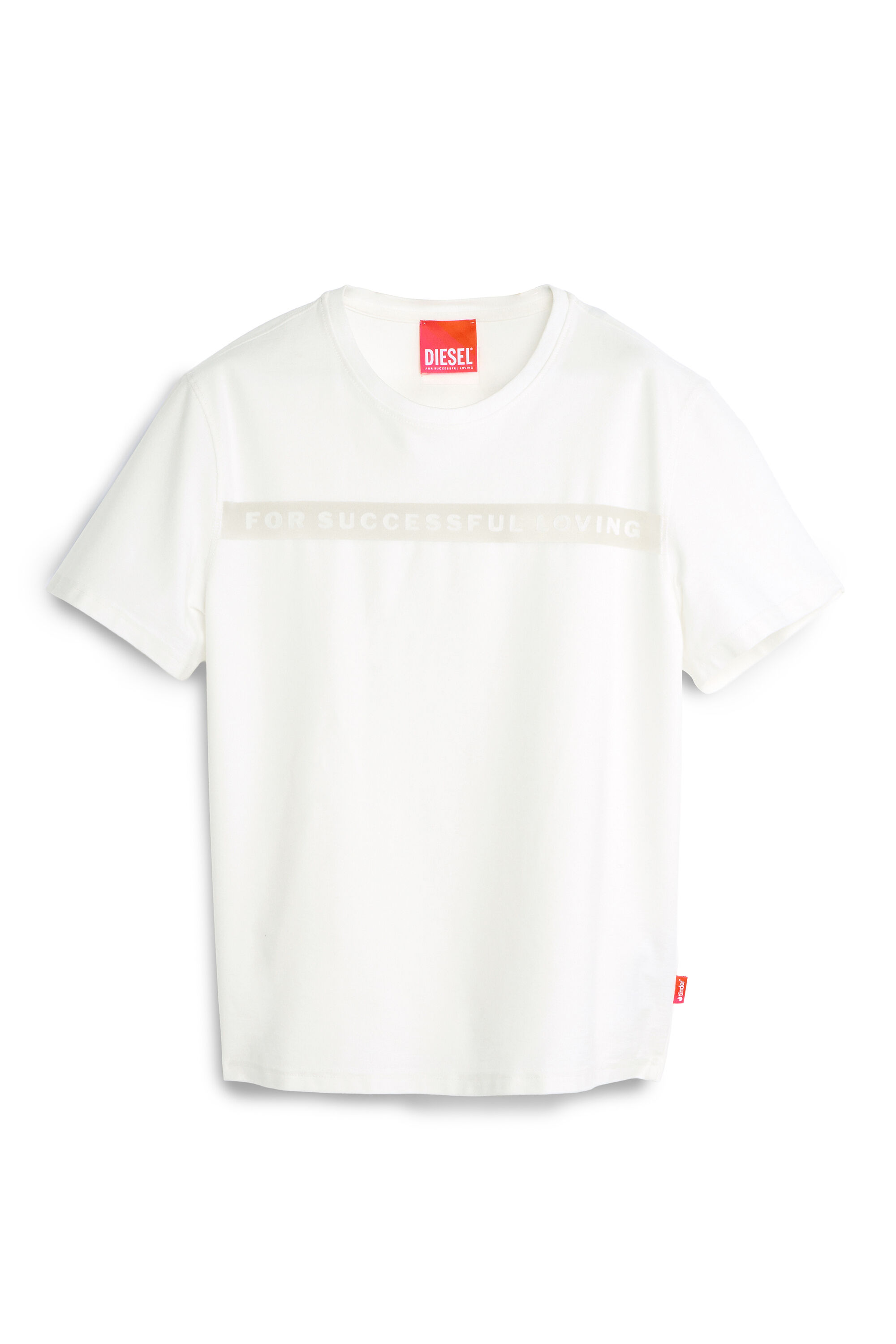 Diesel - PR-T-NOTS-CHI-R, Camiseta con logo For Successful Loving Unisex in Blanco - 2