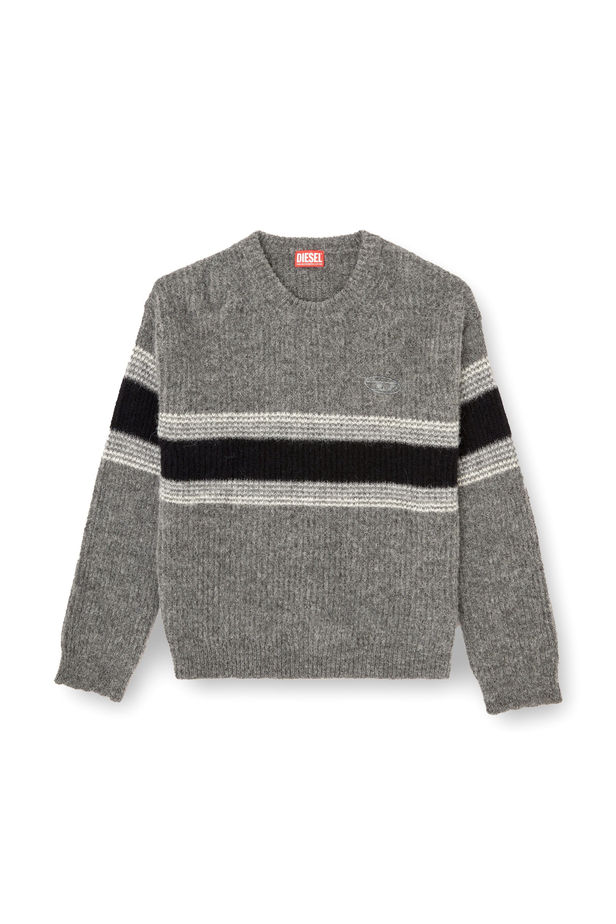 Diesel - K-SOREN, Striped jumper in alpaca blend Hombre in Multicolor - 2