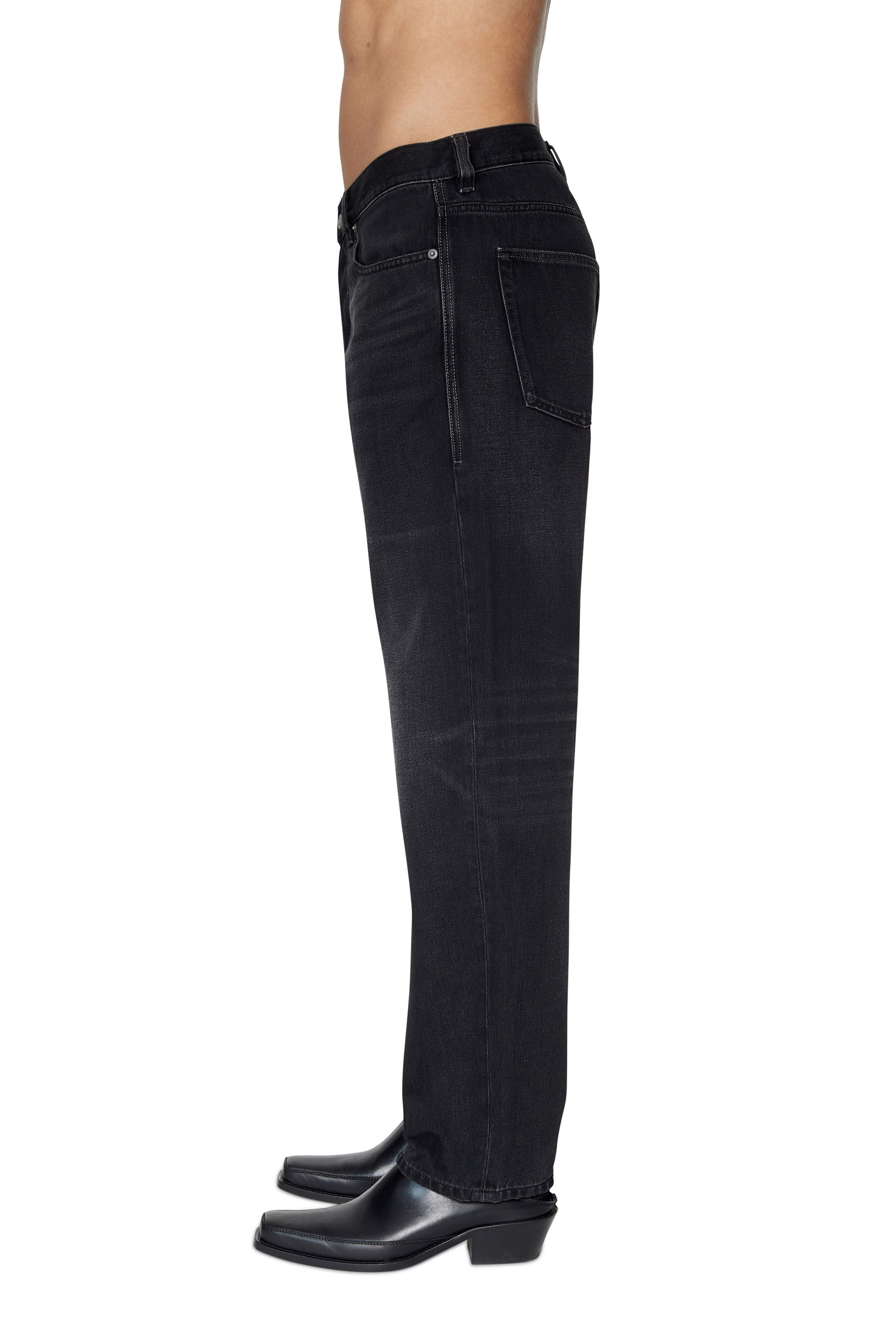 Diesel - 2010 D-Macs 09B88 Straight Jeans, Negro/Gris oscuro - Image 5