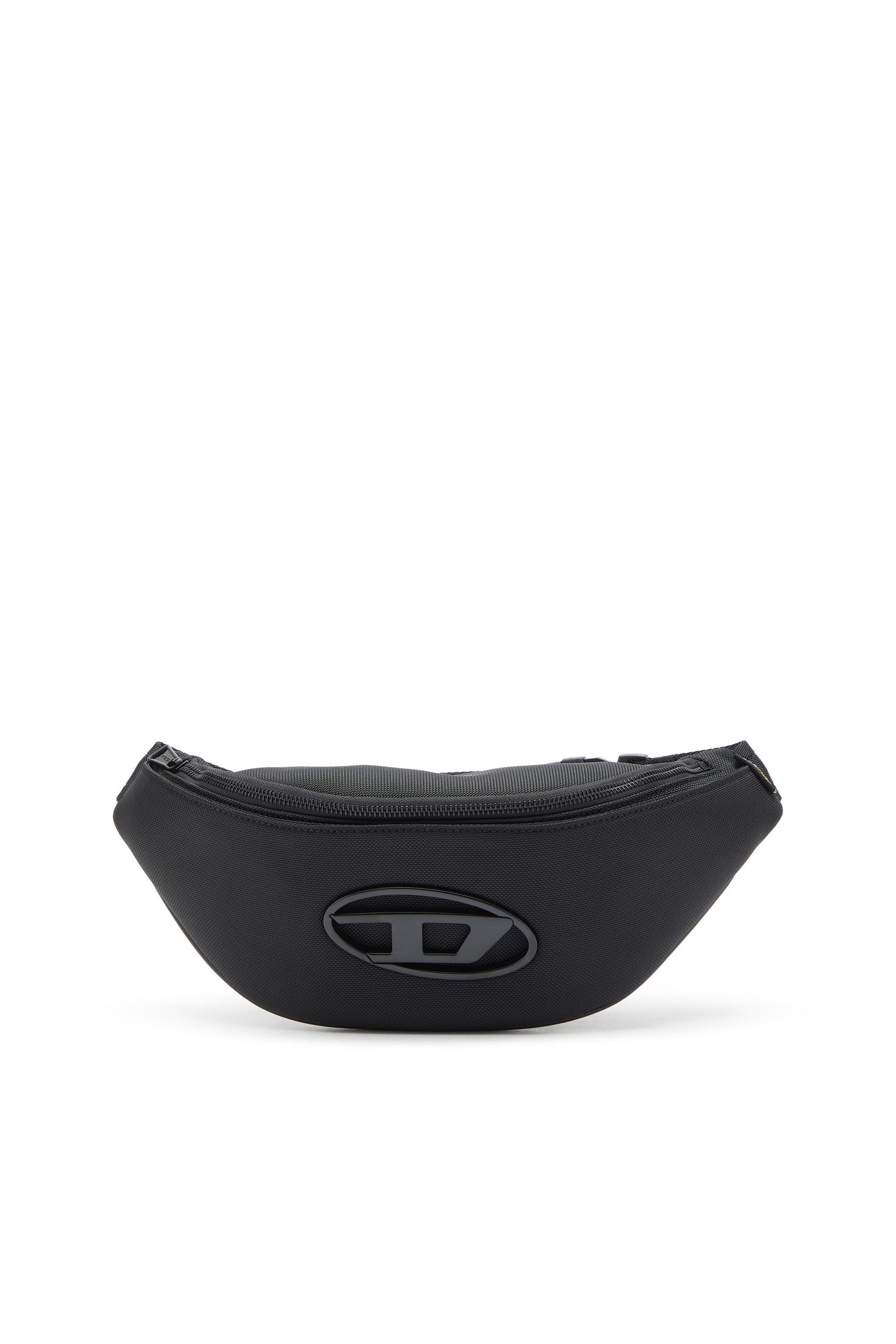 Diesel - HOLI-D BELT BAG M, Holi-D - Bolso ri&ntilde;onera de nylon con bolsillo interior Unisex in Negro - 1