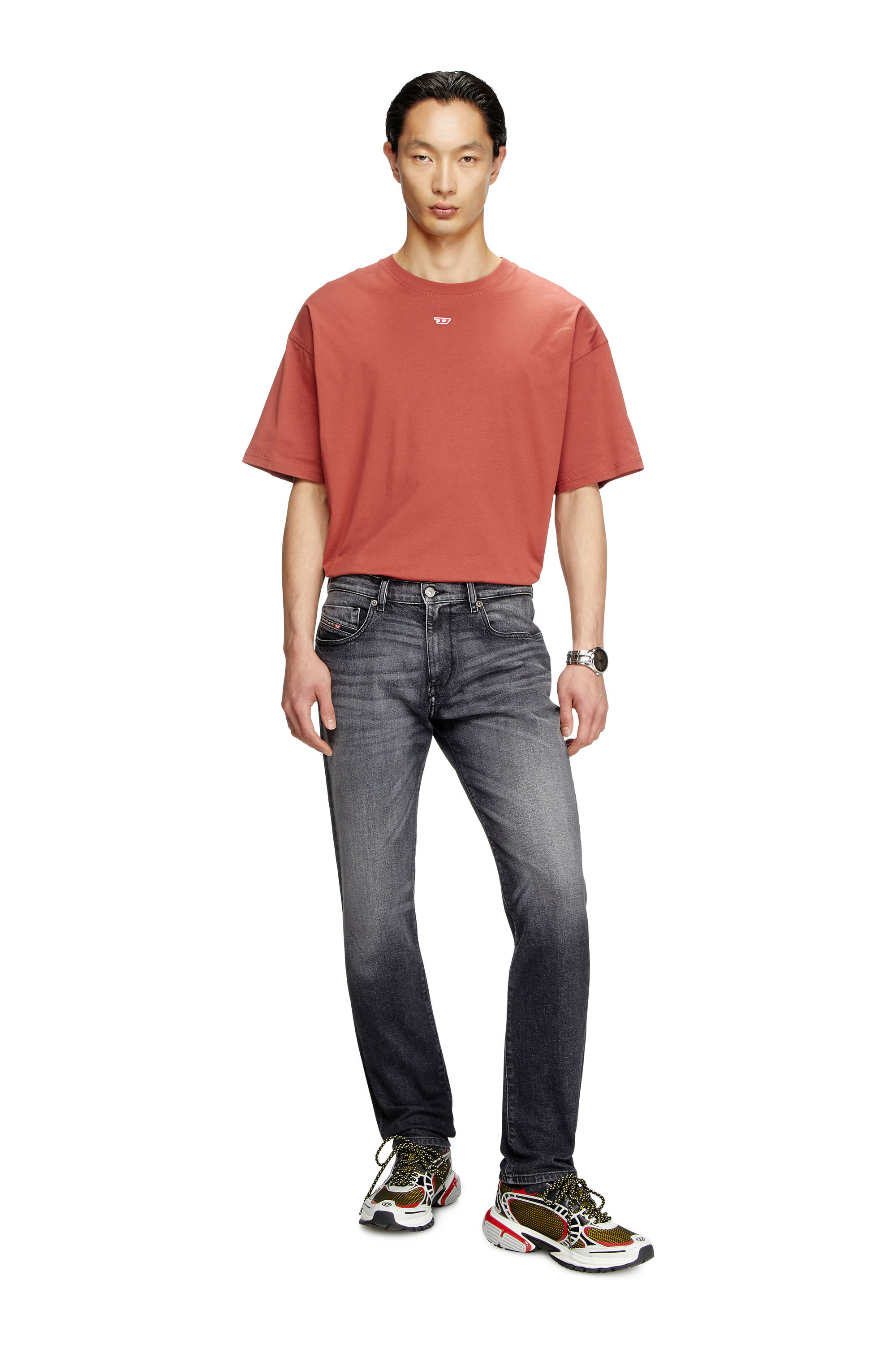 Diesel - Slim Jeans 2019 D-Strukt 09L52 Hombre, Negro/Gris oscuro - 1